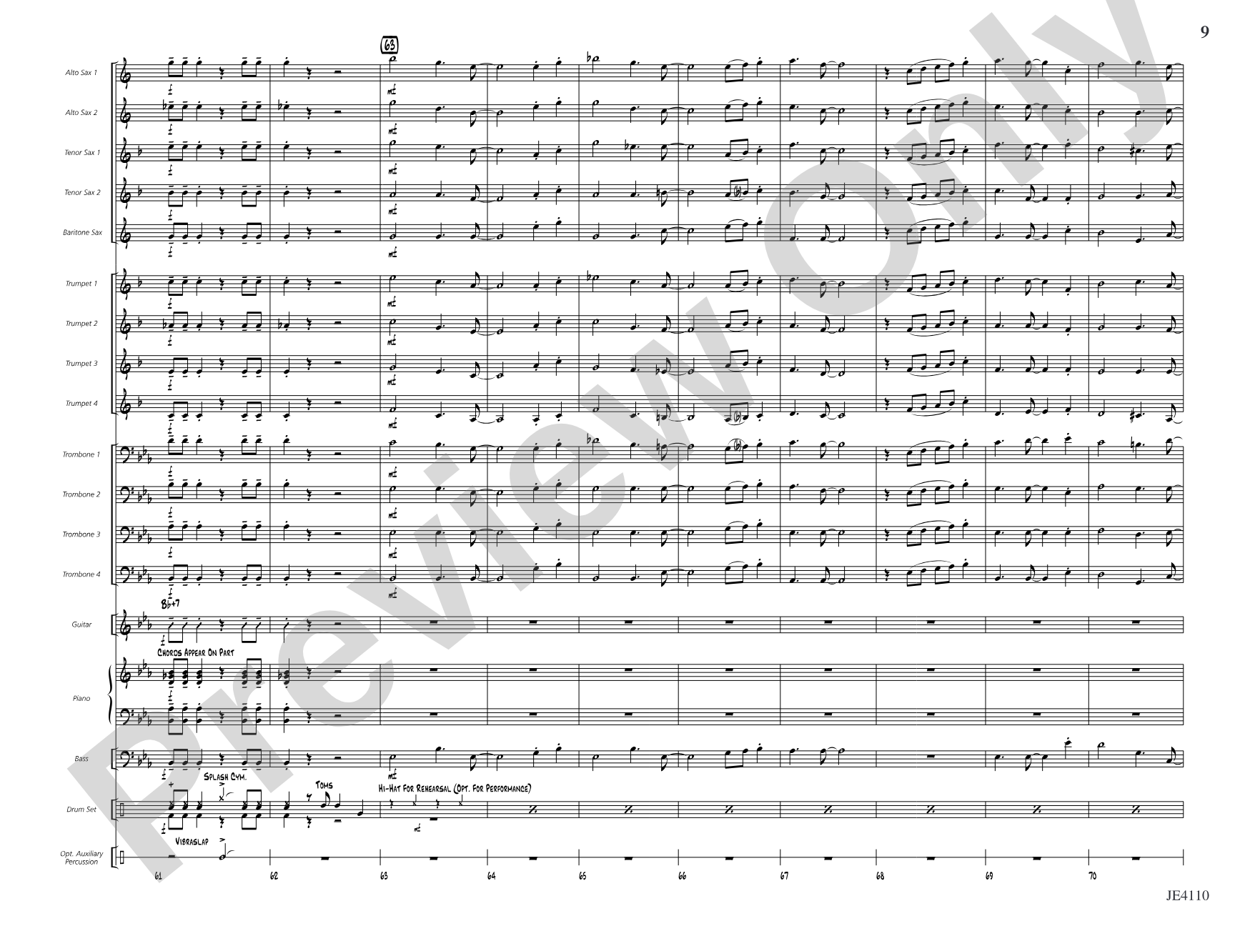 How Sweet the Sound! (Amazing Grace): Jazz Ensemble Conductor Score & Parts