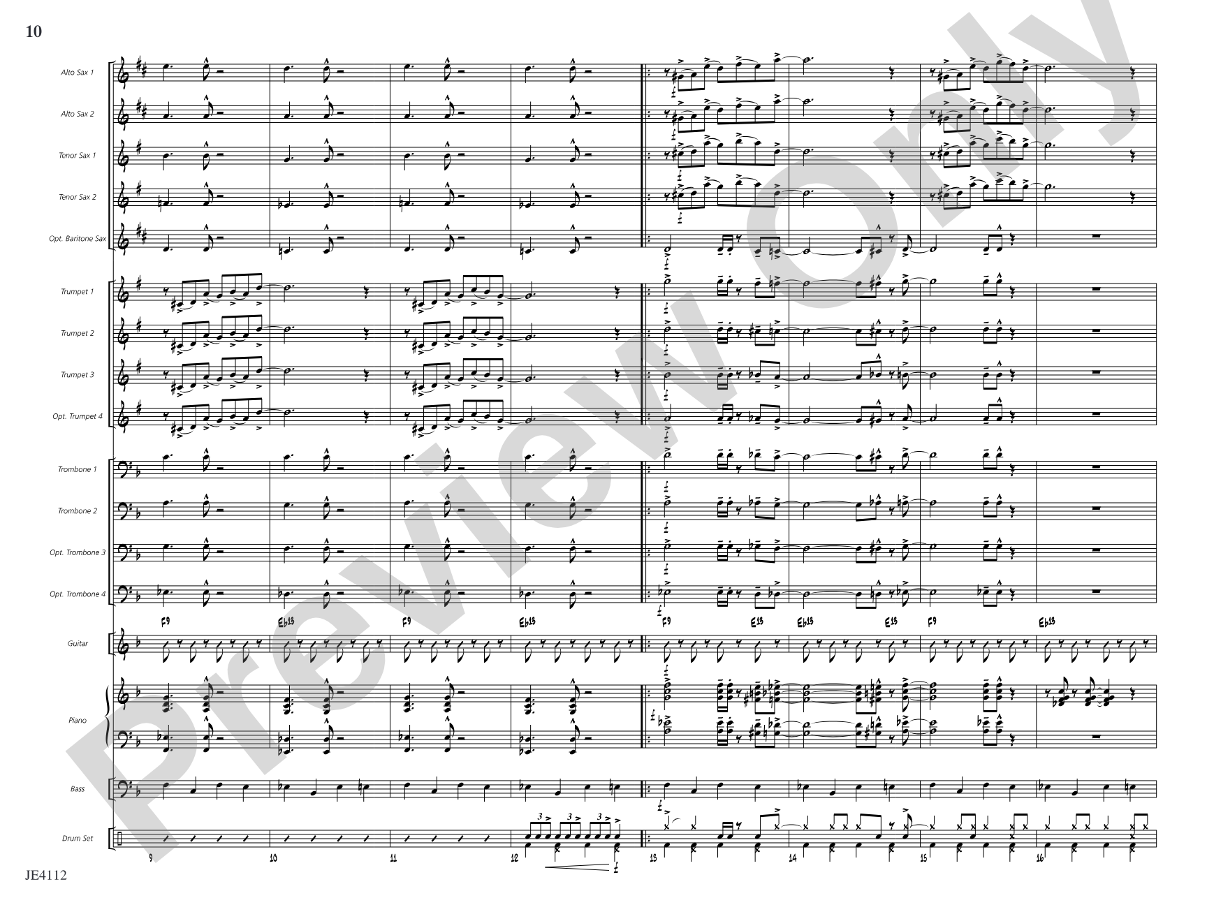 Warm-Ups for Developing Jazz Ensemble: Jazz Ensemble Conductor Score & Parts