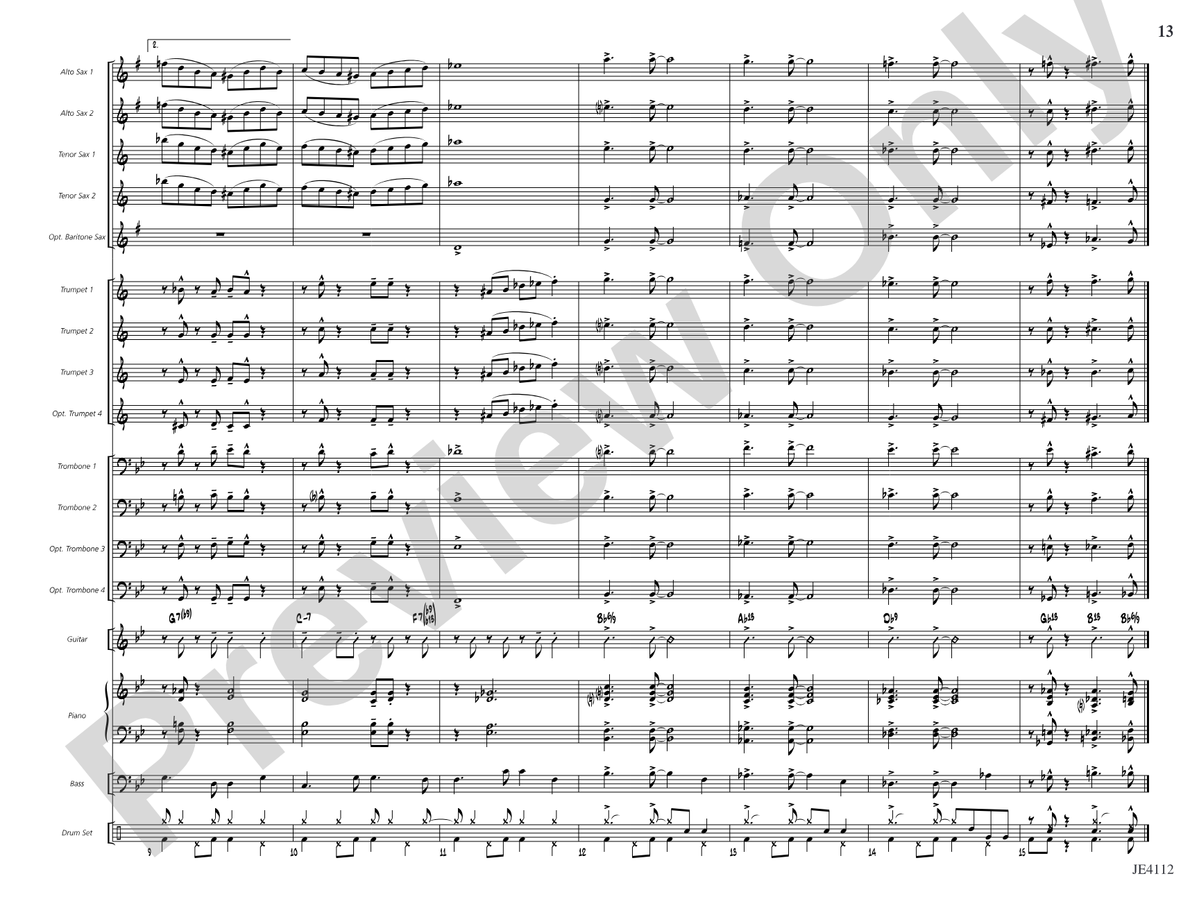 Warm-Ups for Developing Jazz Ensemble: Jazz Ensemble Conductor Score & Parts