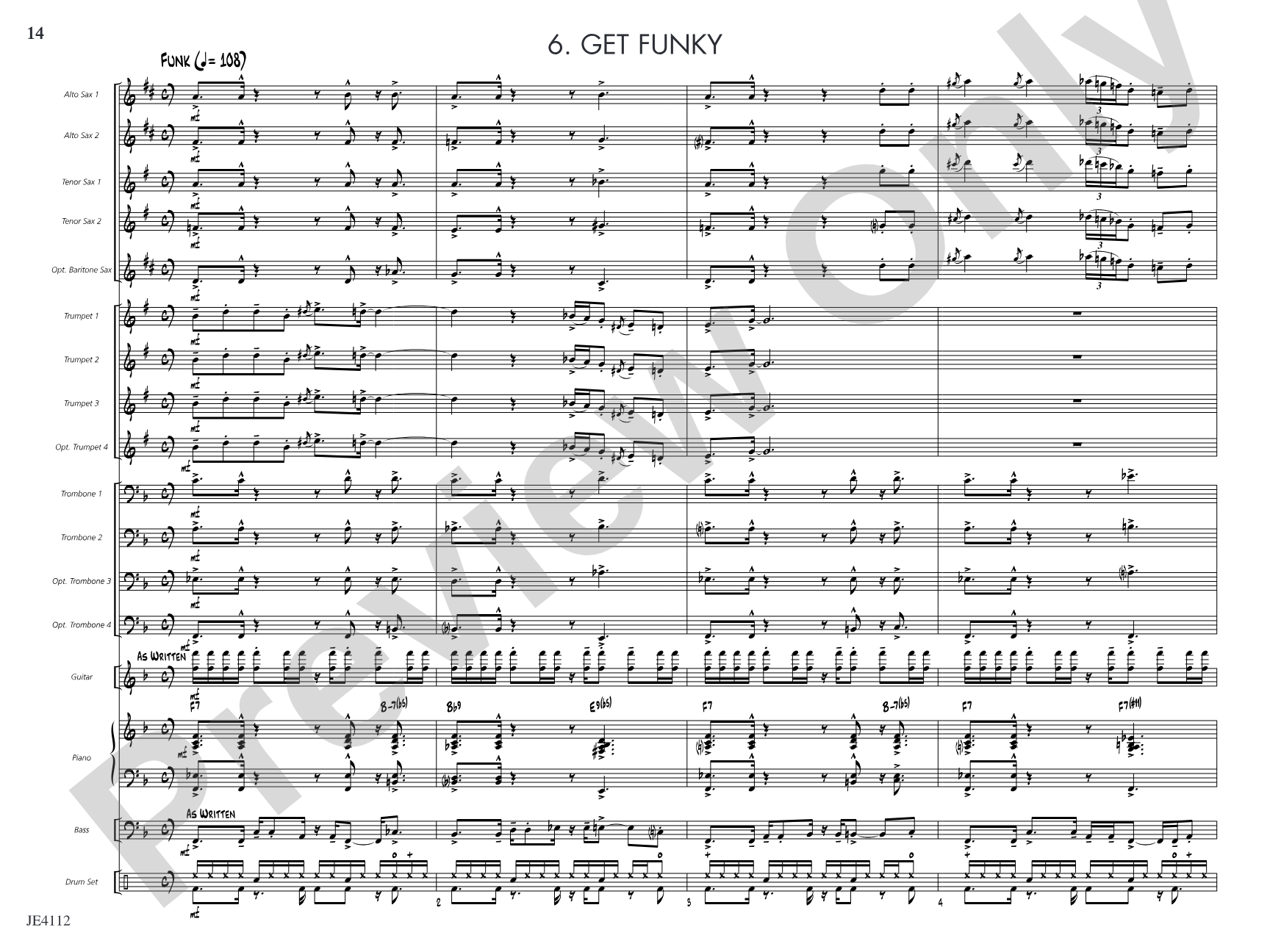 Warm-Ups for Developing Jazz Ensemble: Jazz Ensemble Conductor Score & Parts
