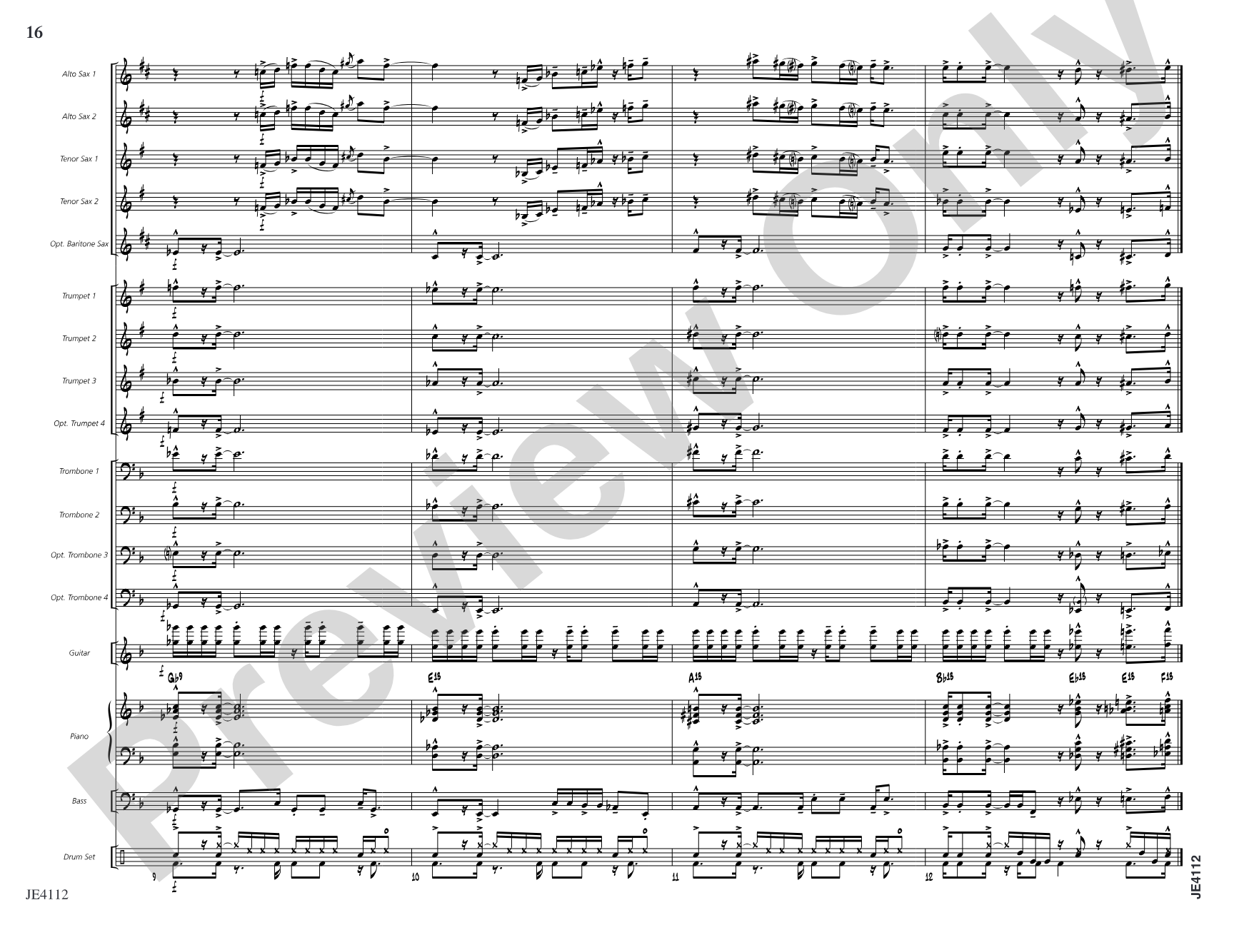 Warm-Ups for Developing Jazz Ensemble: Jazz Ensemble Conductor Score & Parts