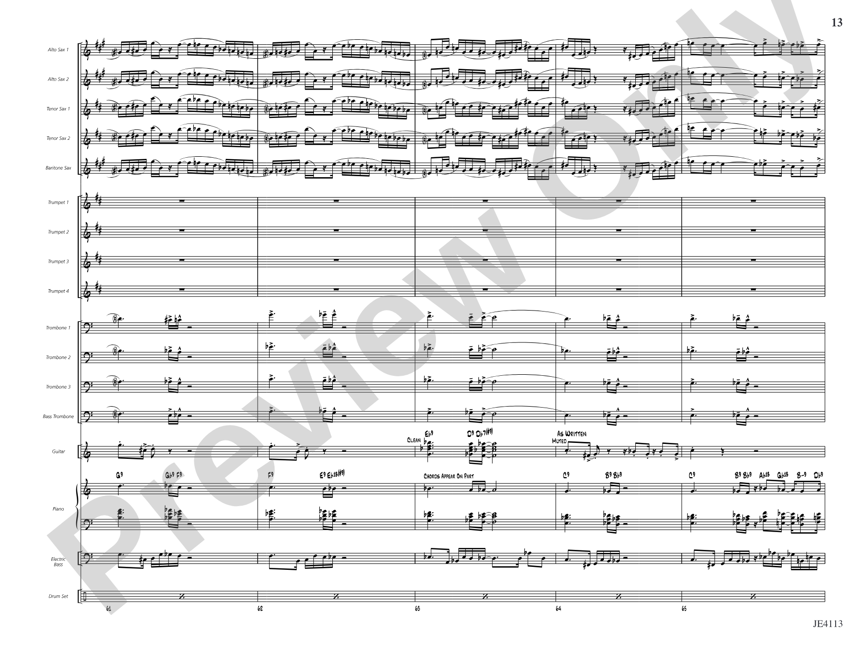 The Brat: Jazz Ensemble Conductor Score & Parts