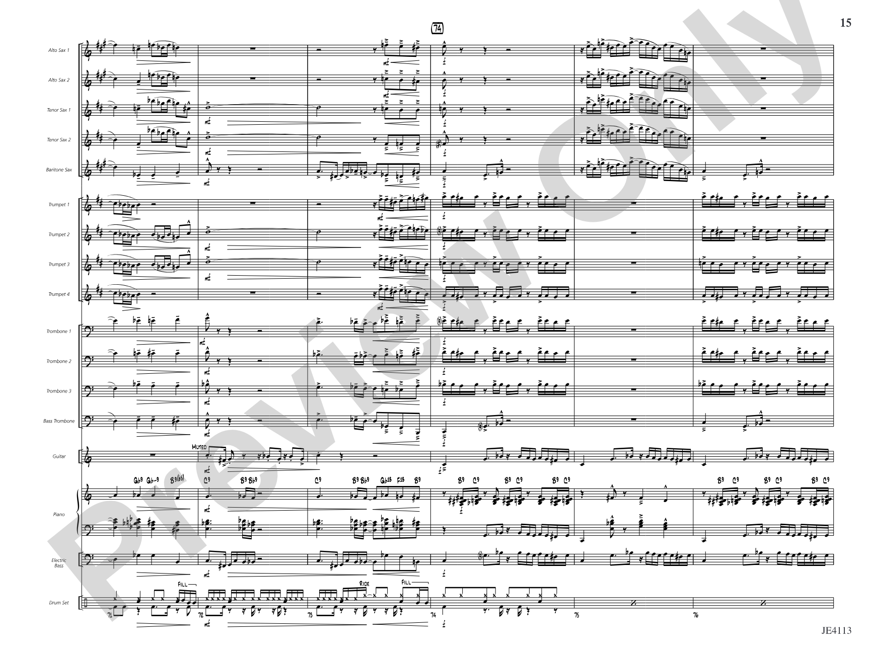 The Brat: Jazz Ensemble Conductor Score & Parts