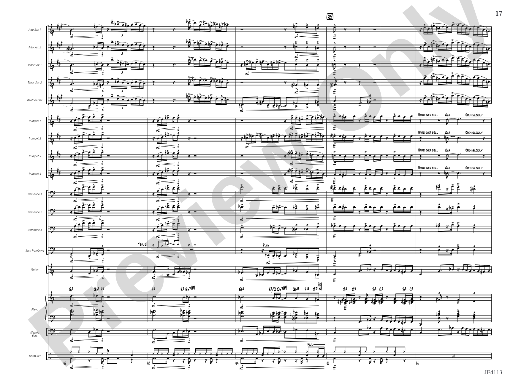 The Brat: Jazz Ensemble Conductor Score & Parts