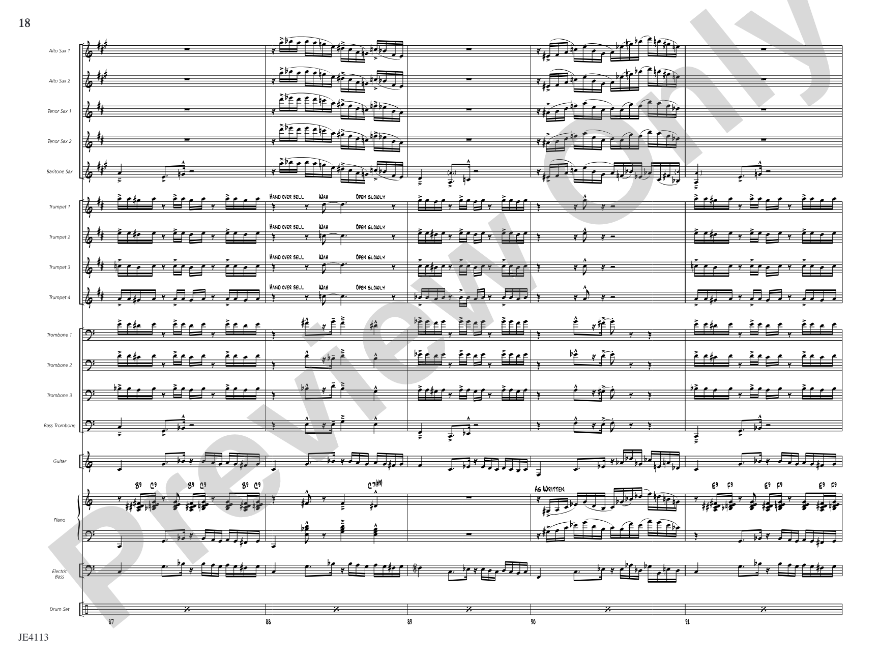 The Brat: Jazz Ensemble Conductor Score & Parts