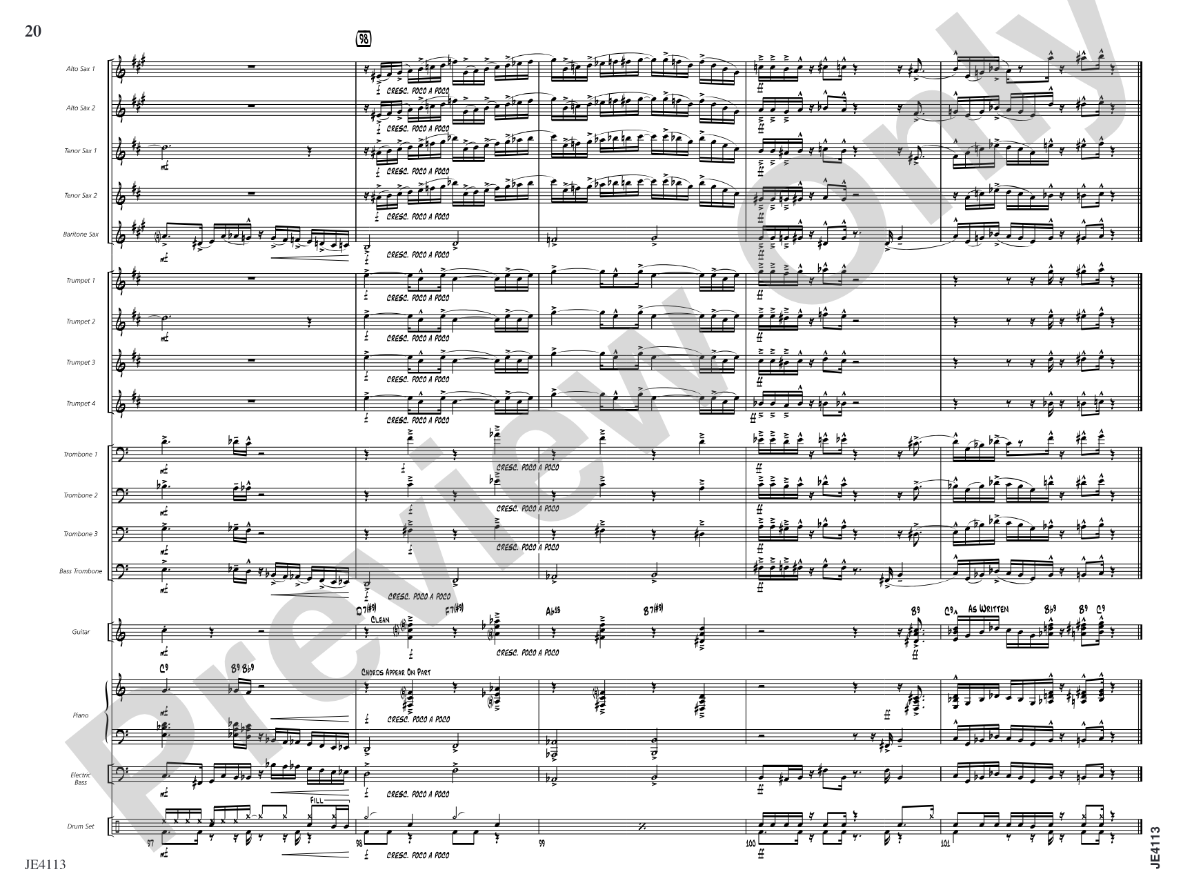 The Brat: Jazz Ensemble Conductor Score & Parts