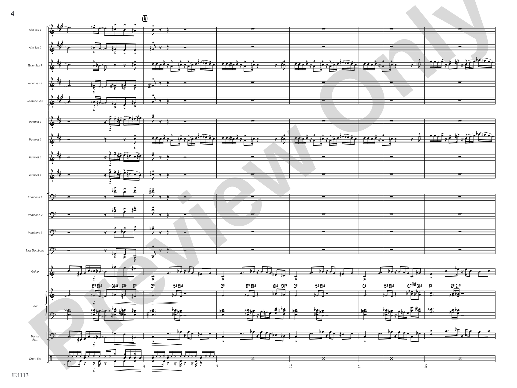 The Brat: Jazz Ensemble Conductor Score & Parts