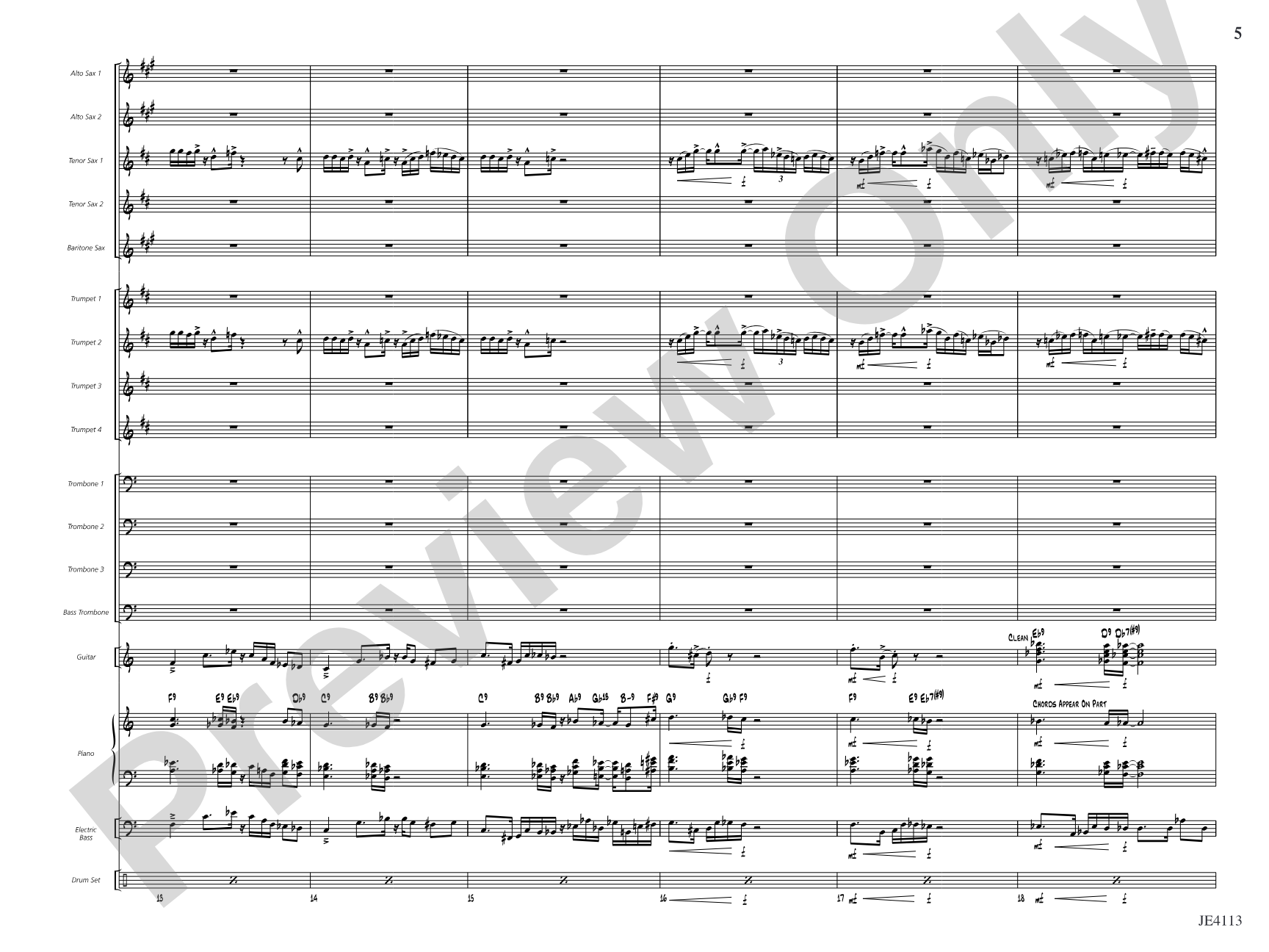 The Brat: Jazz Ensemble Conductor Score & Parts