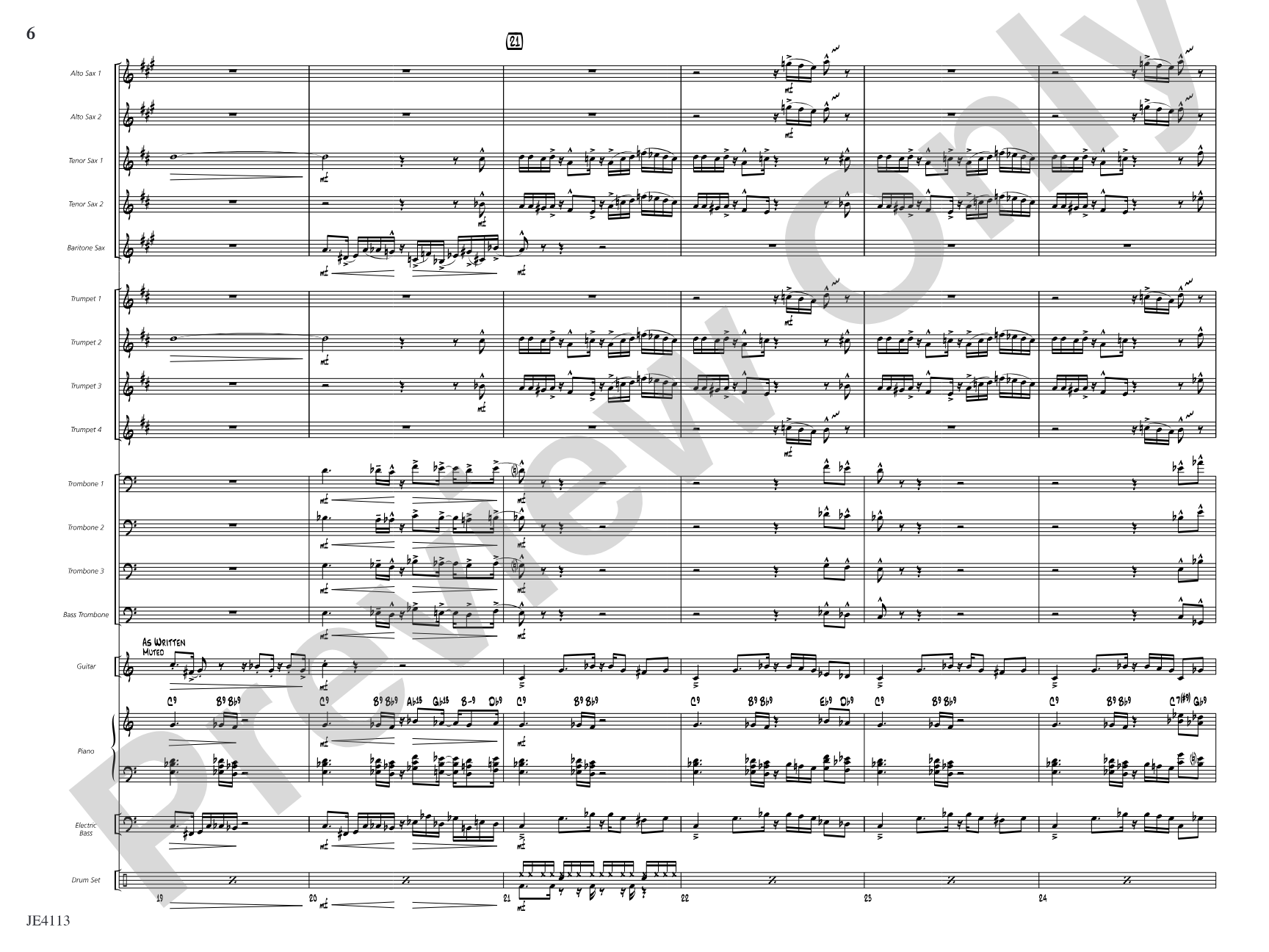 The Brat: Jazz Ensemble Conductor Score & Parts