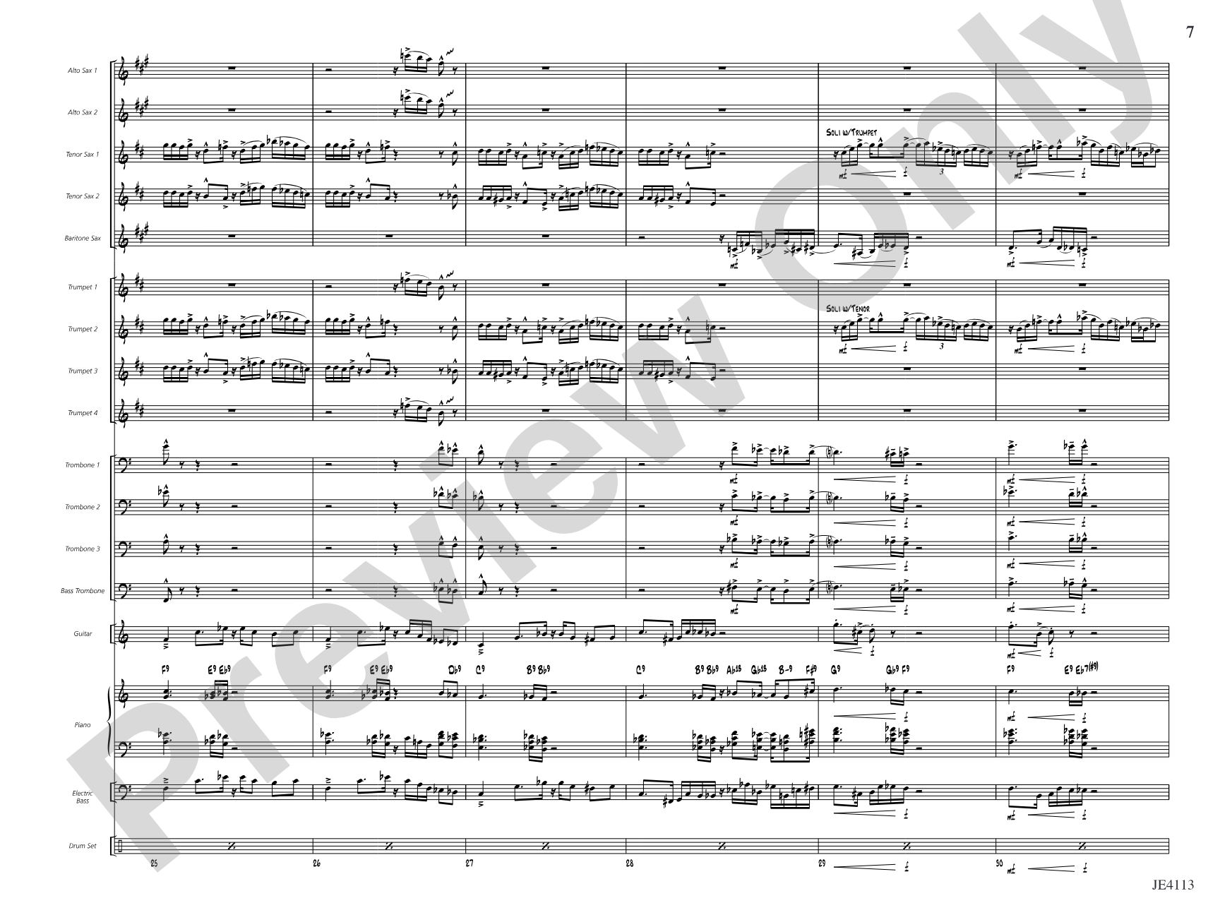The Brat: Jazz Ensemble Conductor Score & Parts