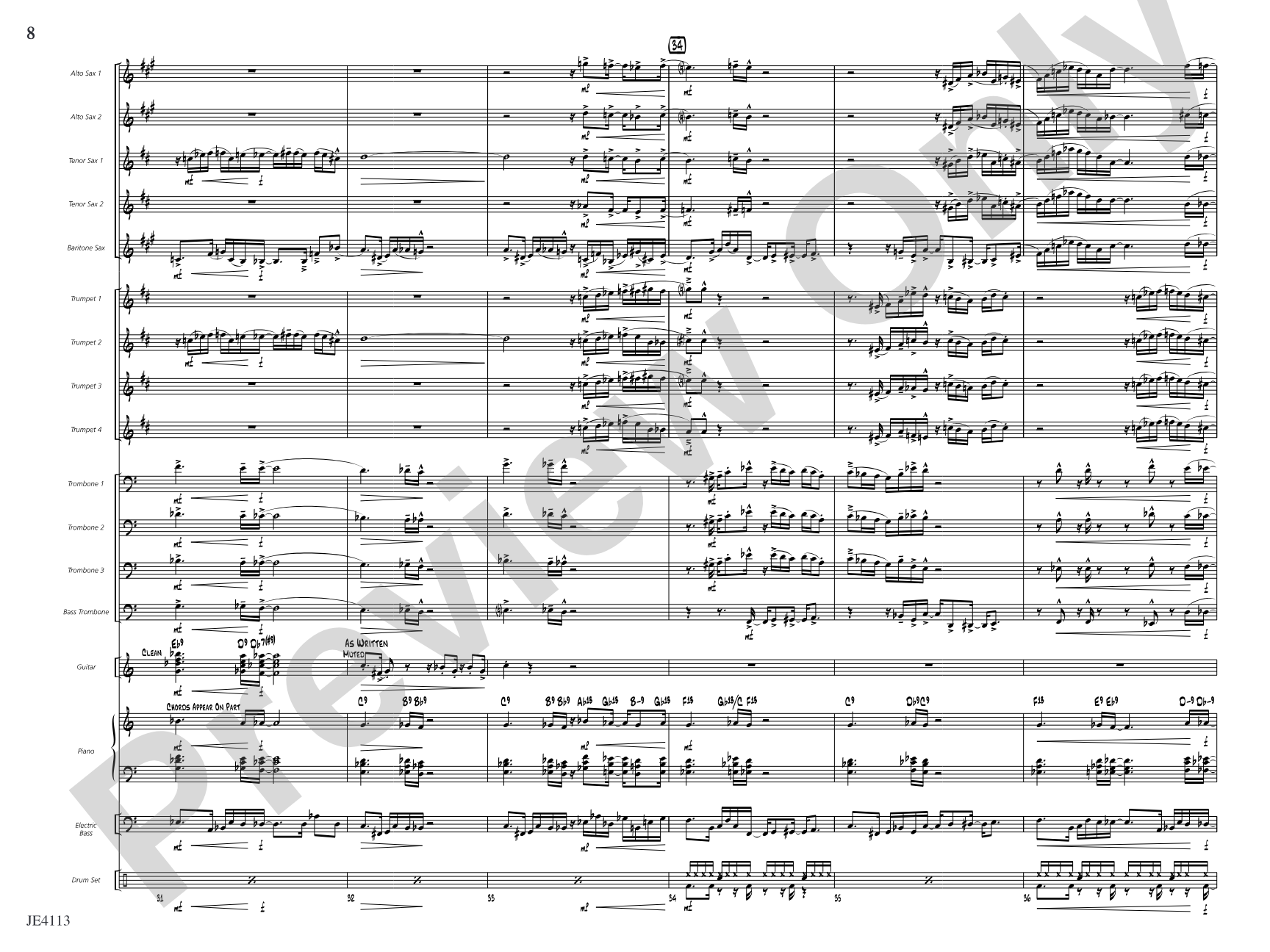 The Brat: Jazz Ensemble Conductor Score & Parts