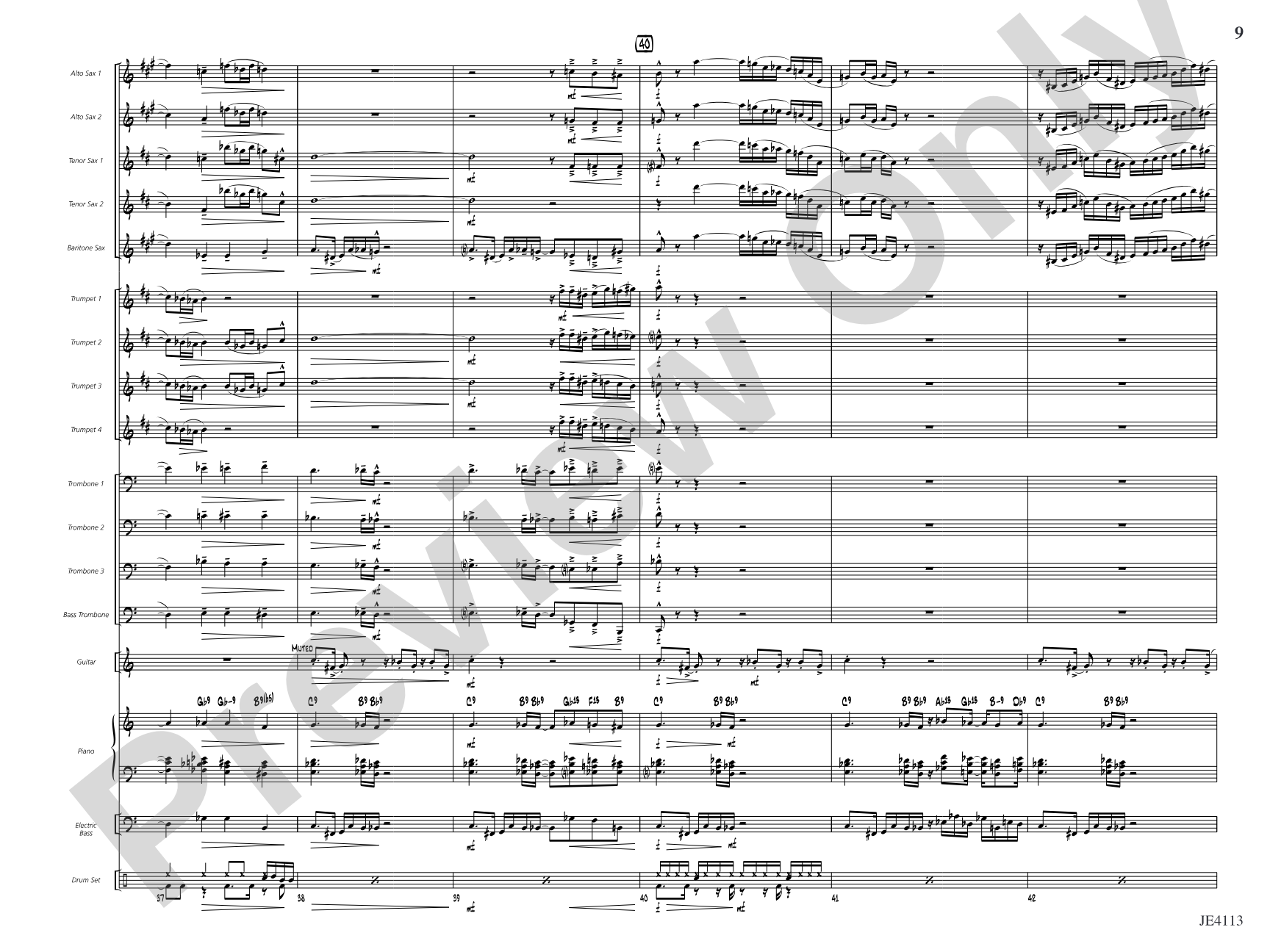 The Brat: Jazz Ensemble Conductor Score & Parts