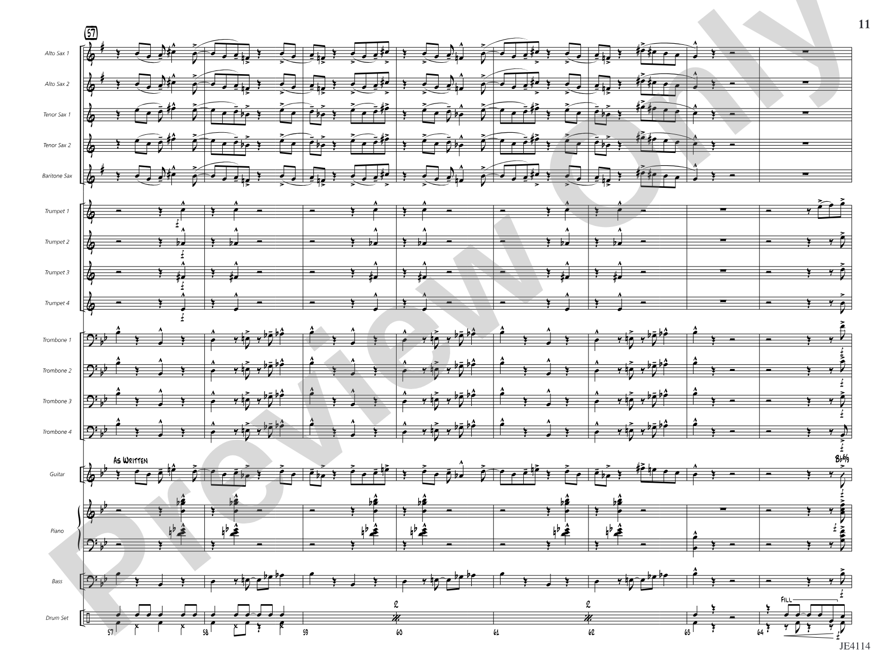 Swing Shift: Jazz Ensemble Conductor Score & Parts
