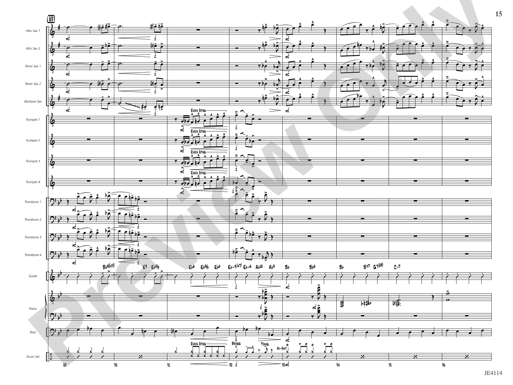 Swing Shift: Jazz Ensemble Conductor Score & Parts