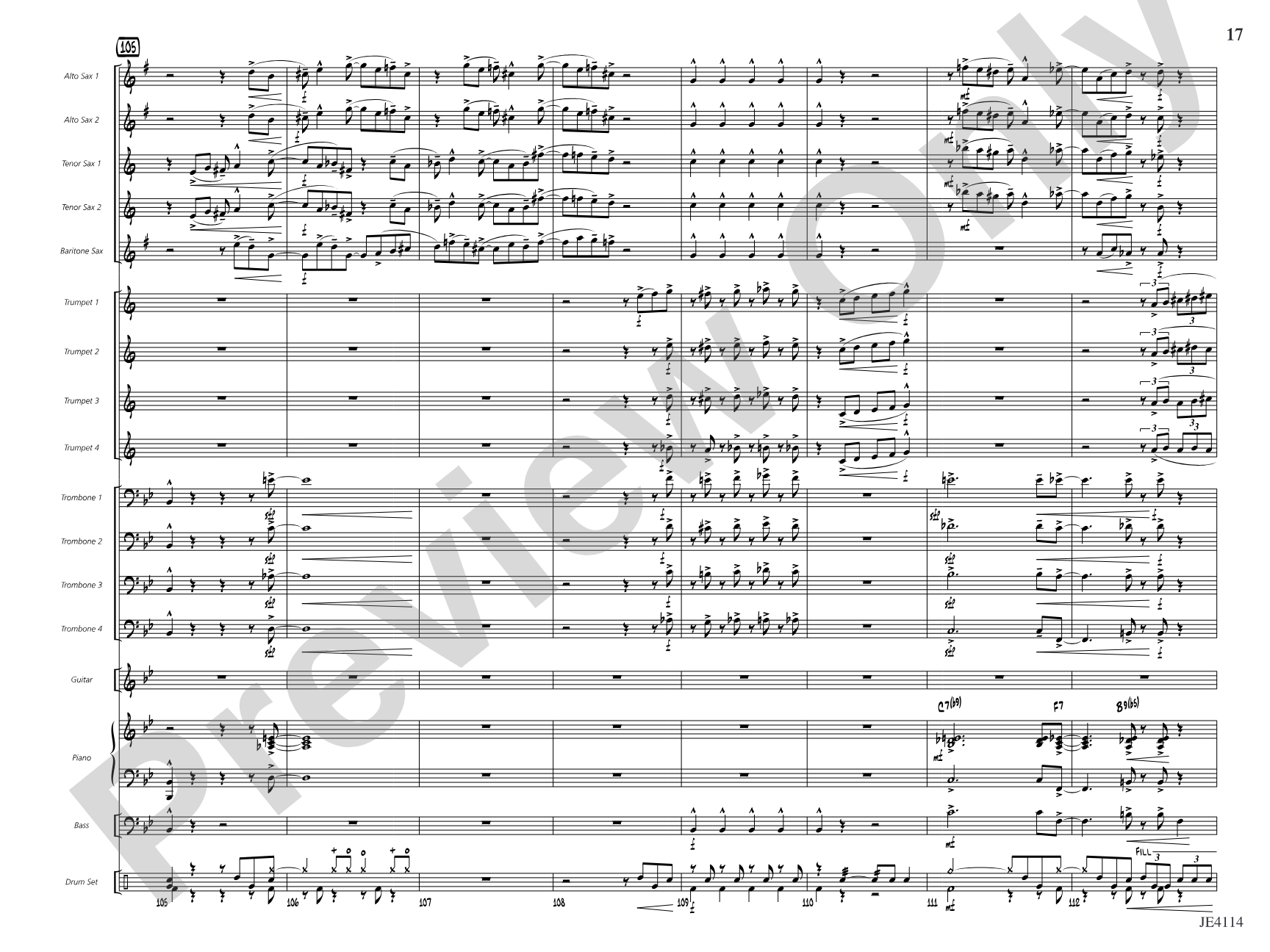 Swing Shift: Jazz Ensemble Conductor Score & Parts