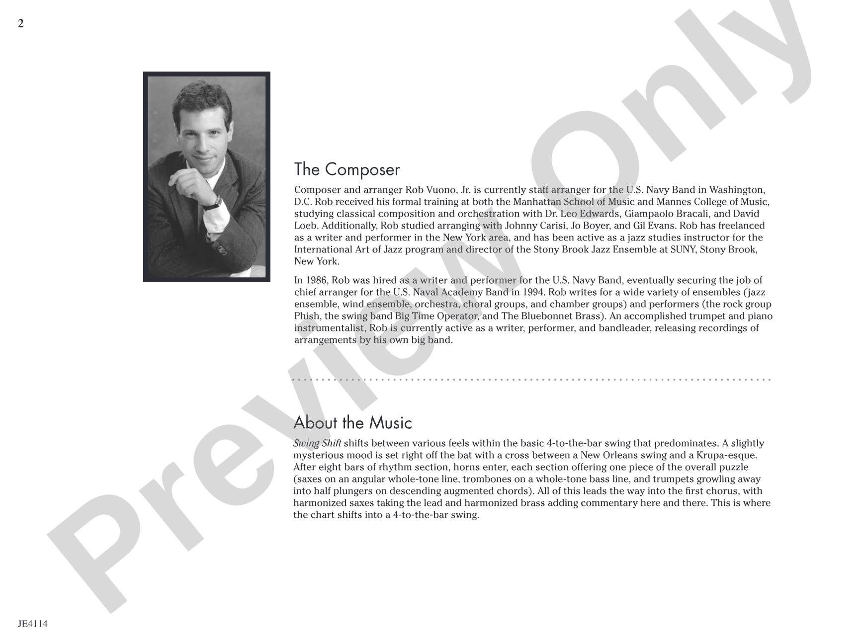 Swing Shift: Jazz Ensemble Conductor Score & Parts