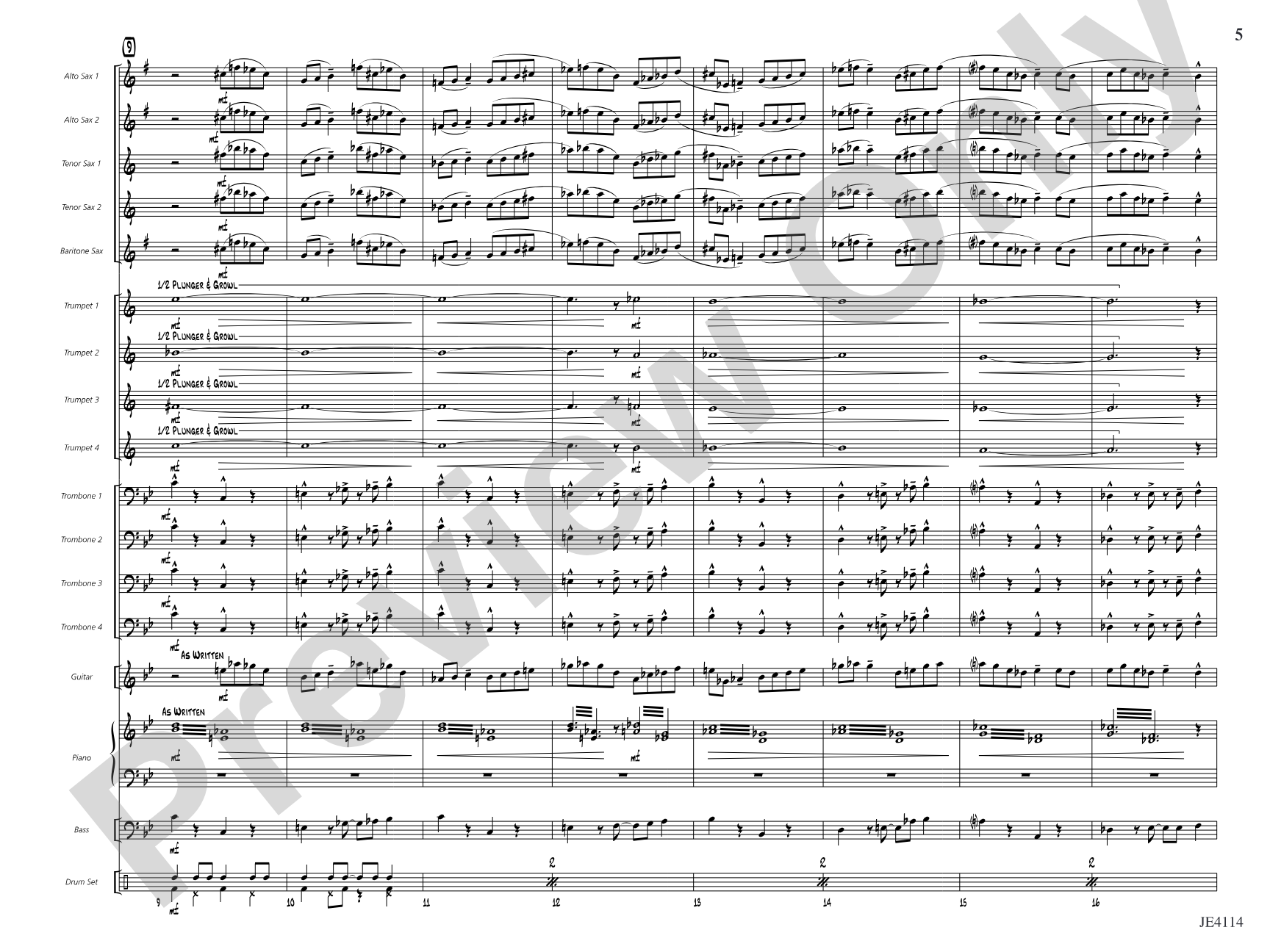 Swing Shift: Jazz Ensemble Conductor Score & Parts