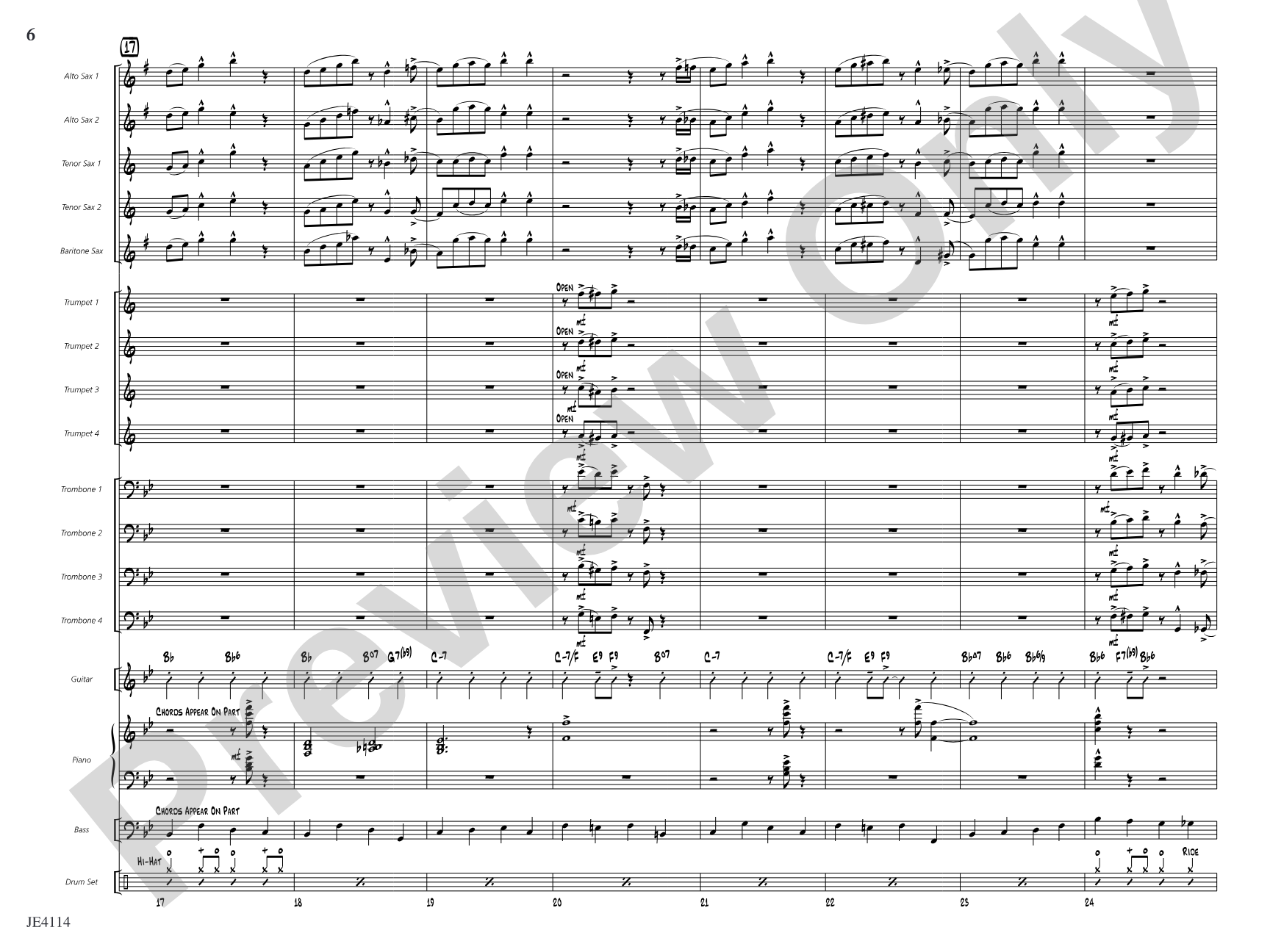 Swing Shift: Jazz Ensemble Conductor Score & Parts