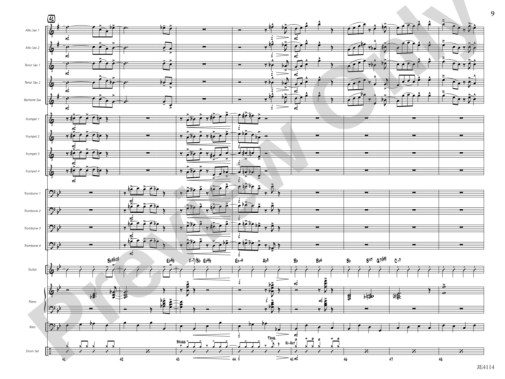 Swing Shift: Jazz Ensemble Conductor Score & Parts