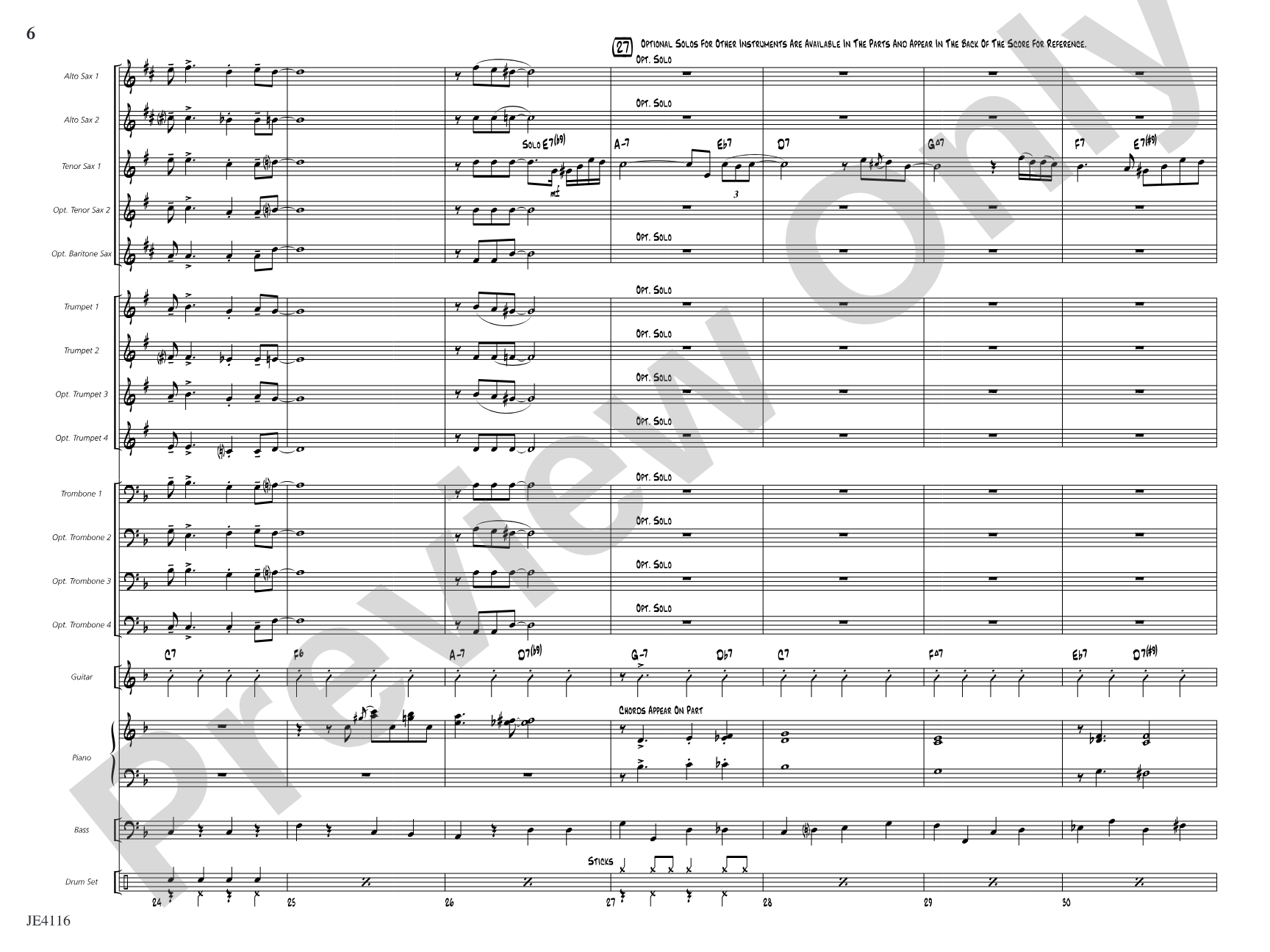 Finding You Here: Jazz Ensemble Conductor Score & Parts