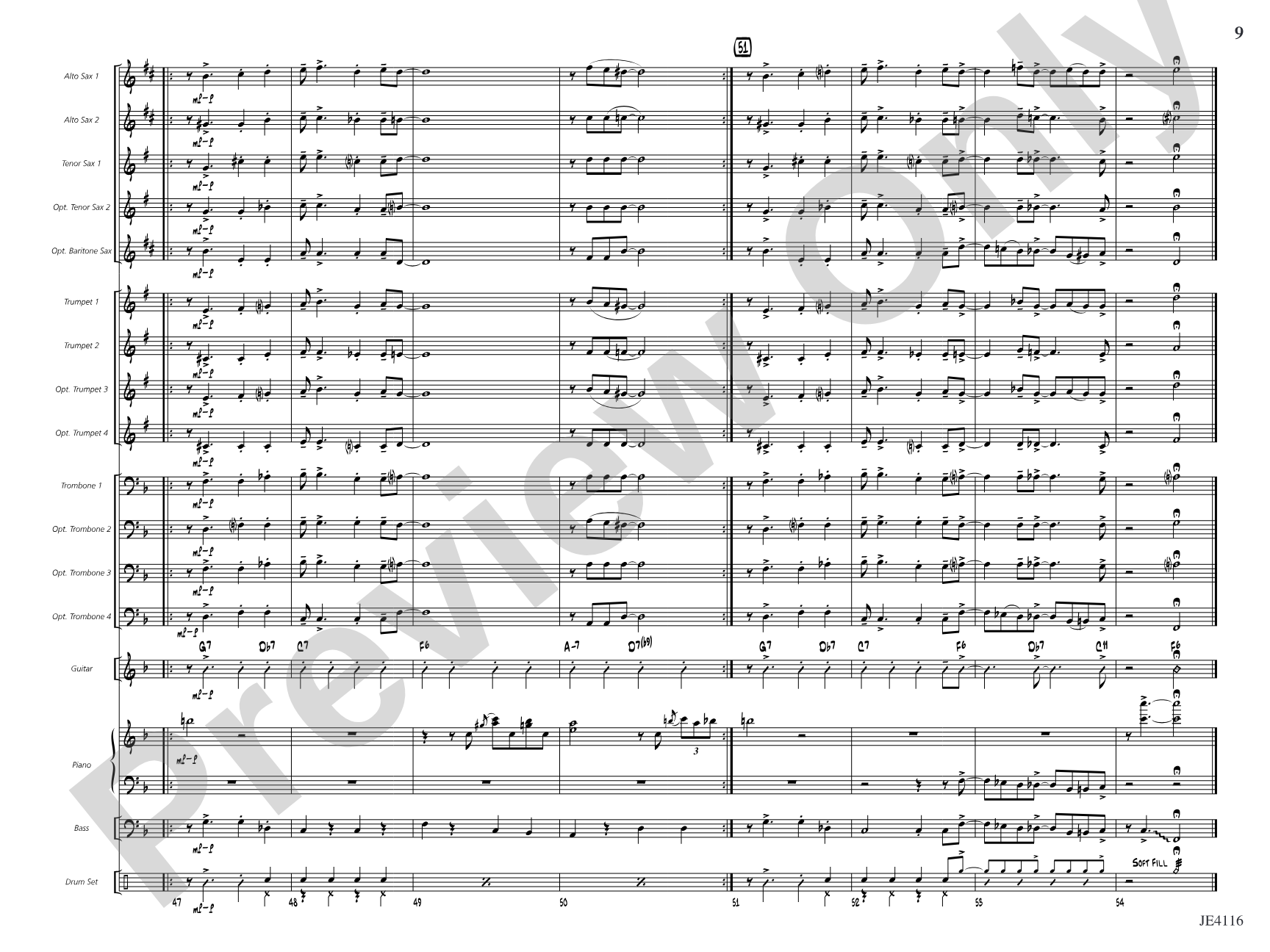 Finding You Here: Jazz Ensemble Conductor Score & Parts