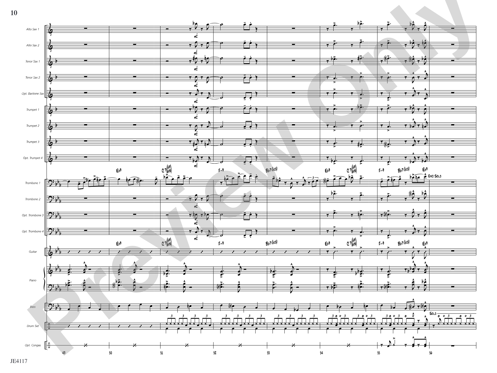 The Q.C. Shuffle: Jazz Ensemble Conductor Score & Parts