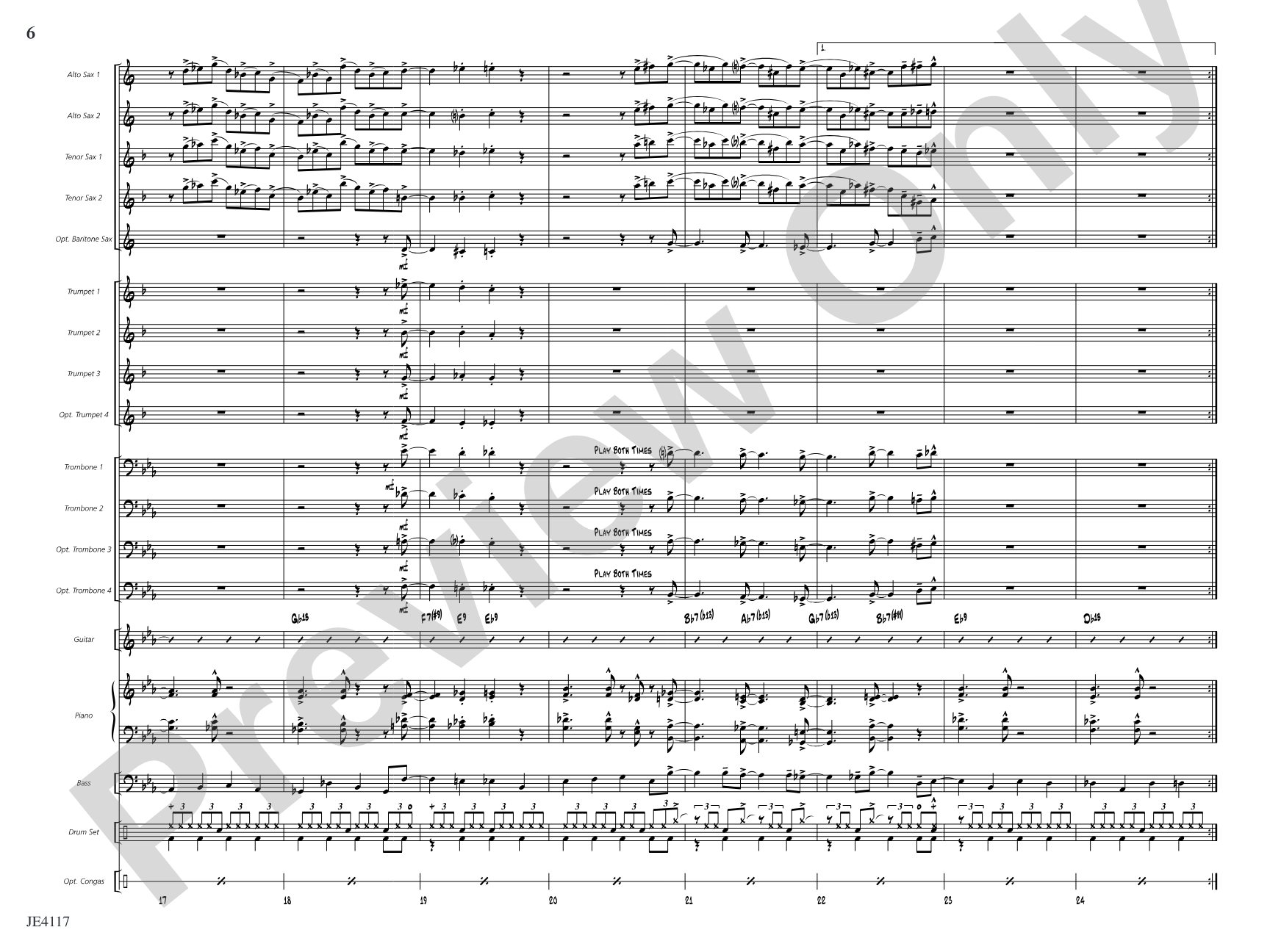 The Q.C. Shuffle: Jazz Ensemble Conductor Score & Parts