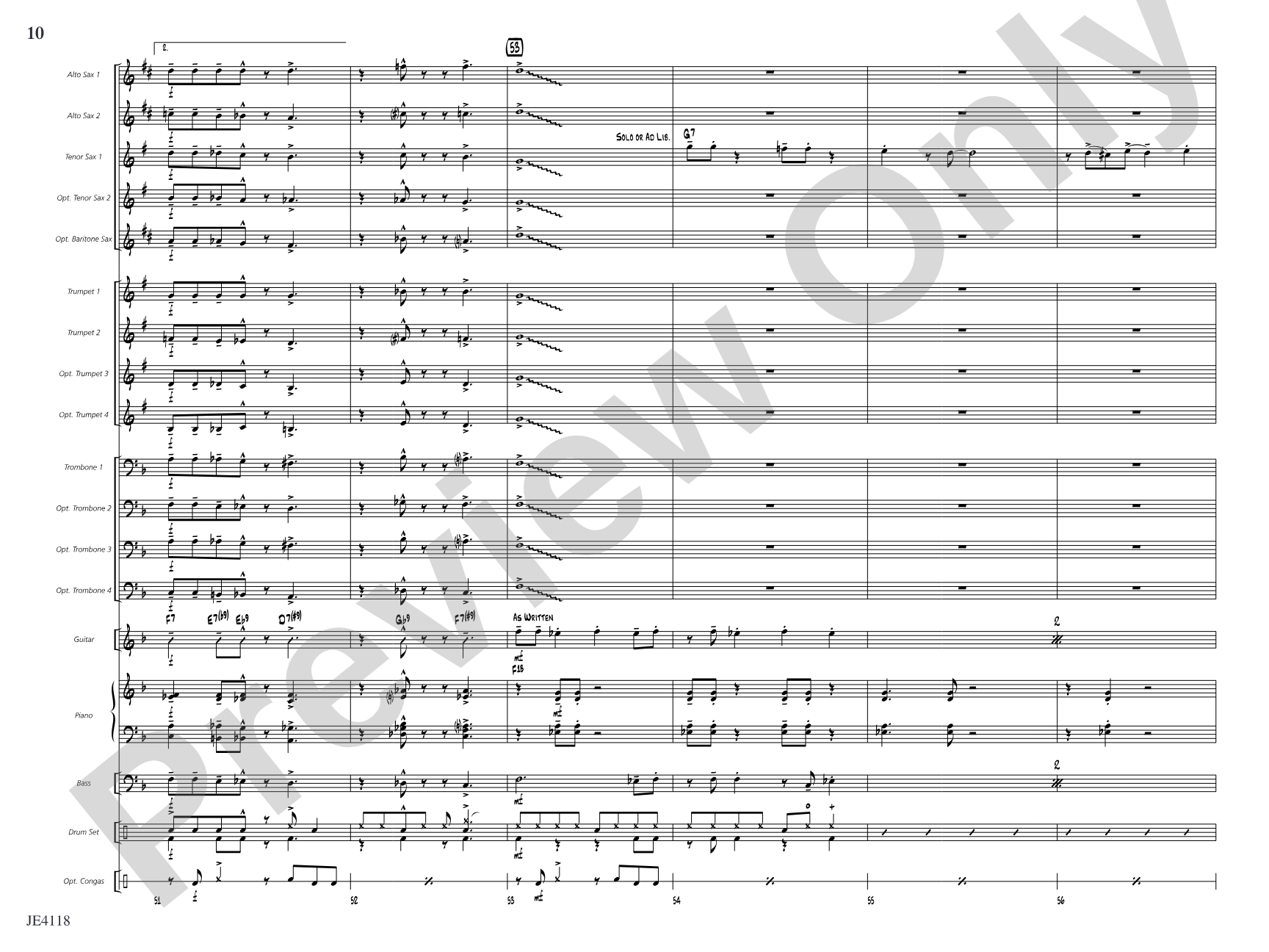Frimmin' on the Jim-Jam: Jazz Ensemble Conductor Score & Parts