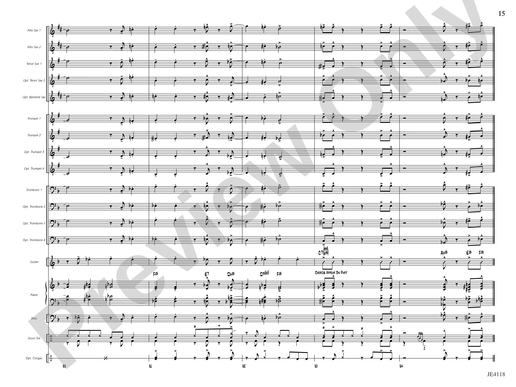 Frimmin' on the Jim-Jam: Jazz Ensemble Conductor Score & Parts