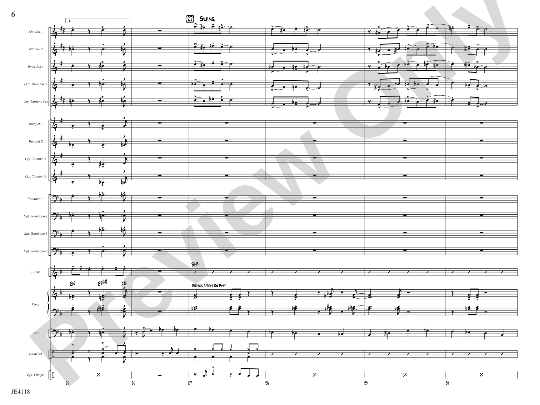 Frimmin' on the Jim-Jam: Jazz Ensemble Conductor Score & Parts