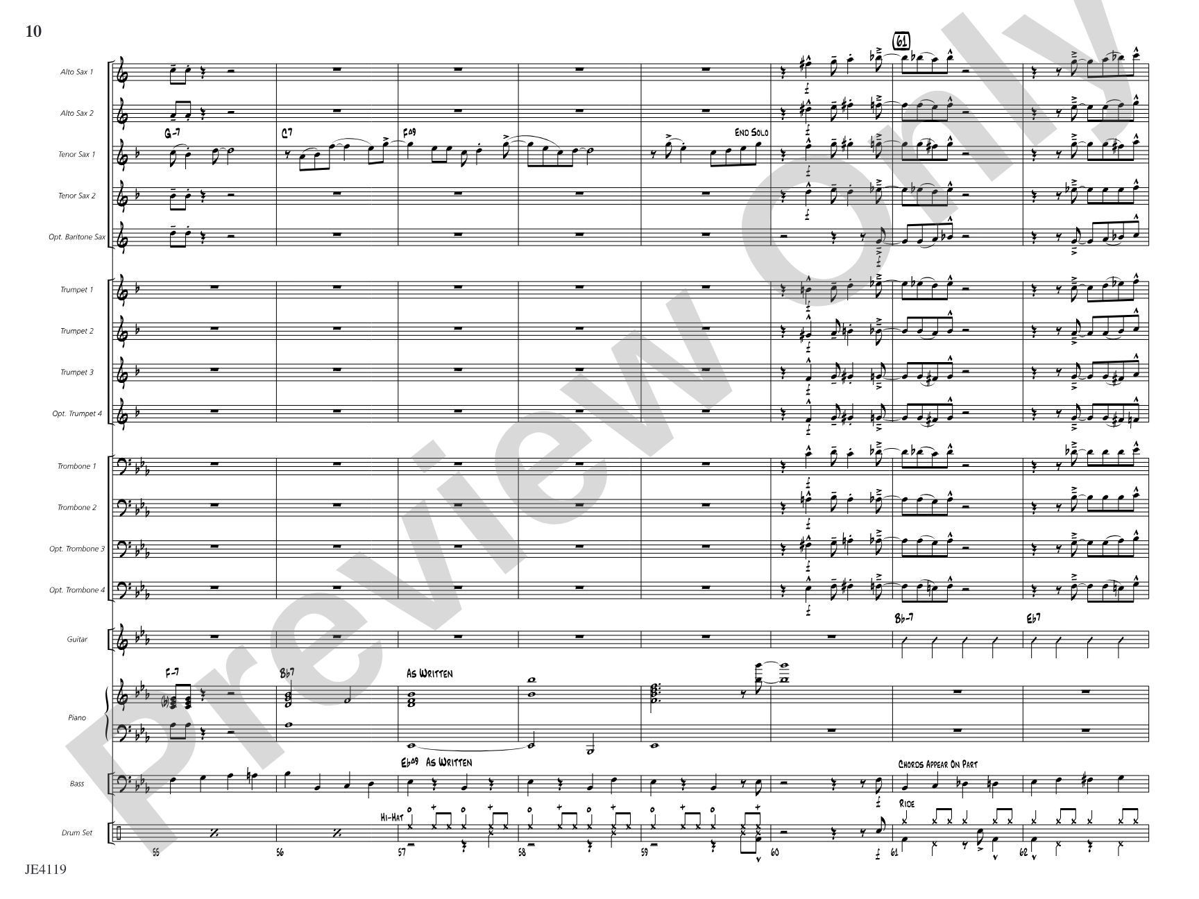 Just Playin' Around: Jazz Ensemble Conductor Score & Parts