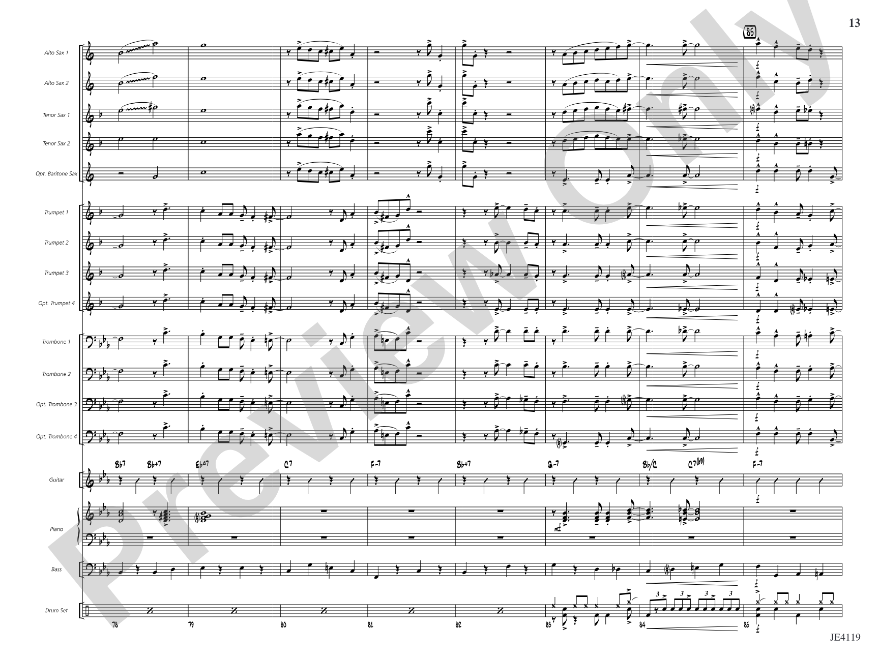 Just Playin' Around: Jazz Ensemble Conductor Score & Parts