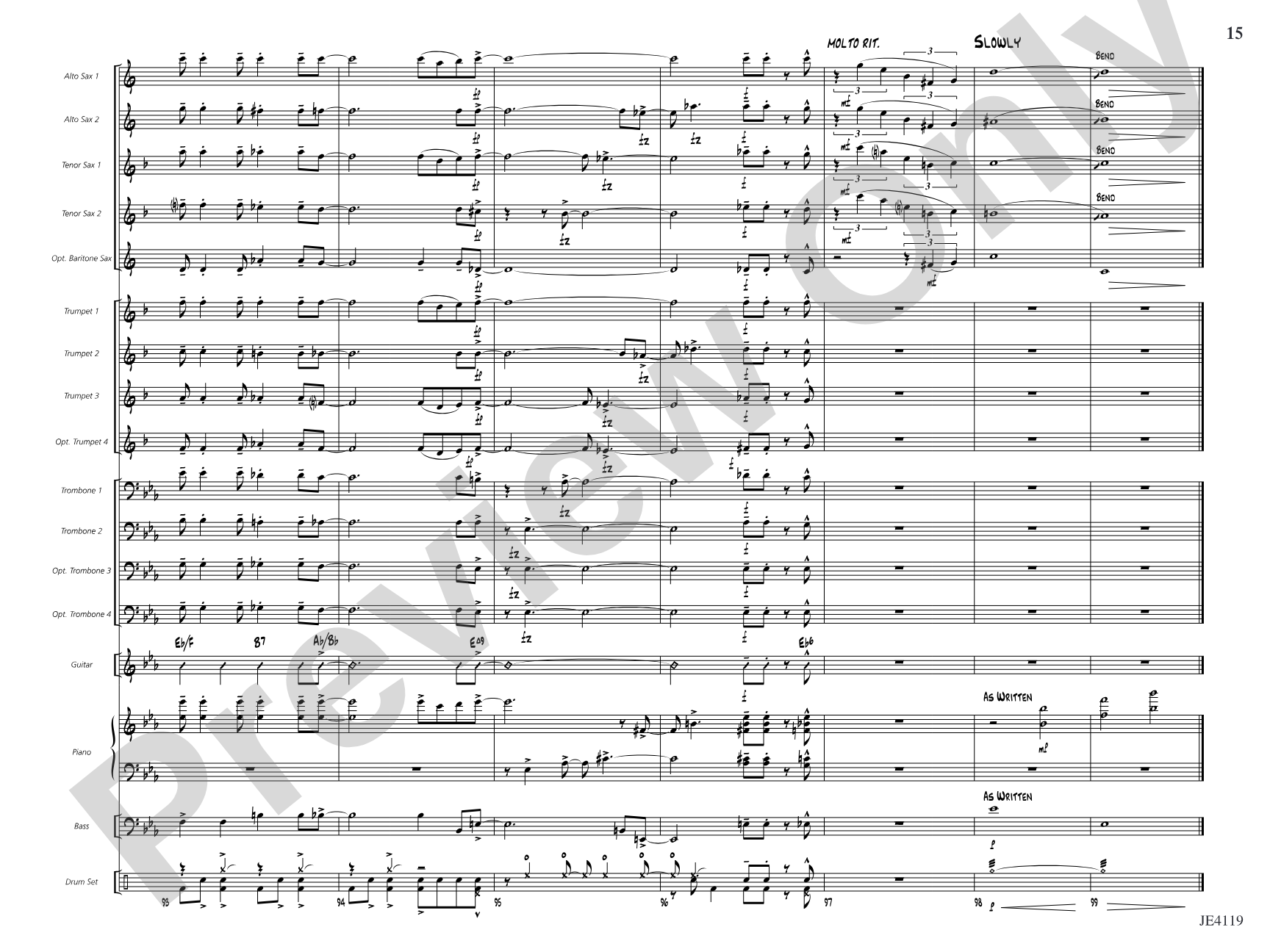 Just Playin' Around: Jazz Ensemble Conductor Score & Parts
