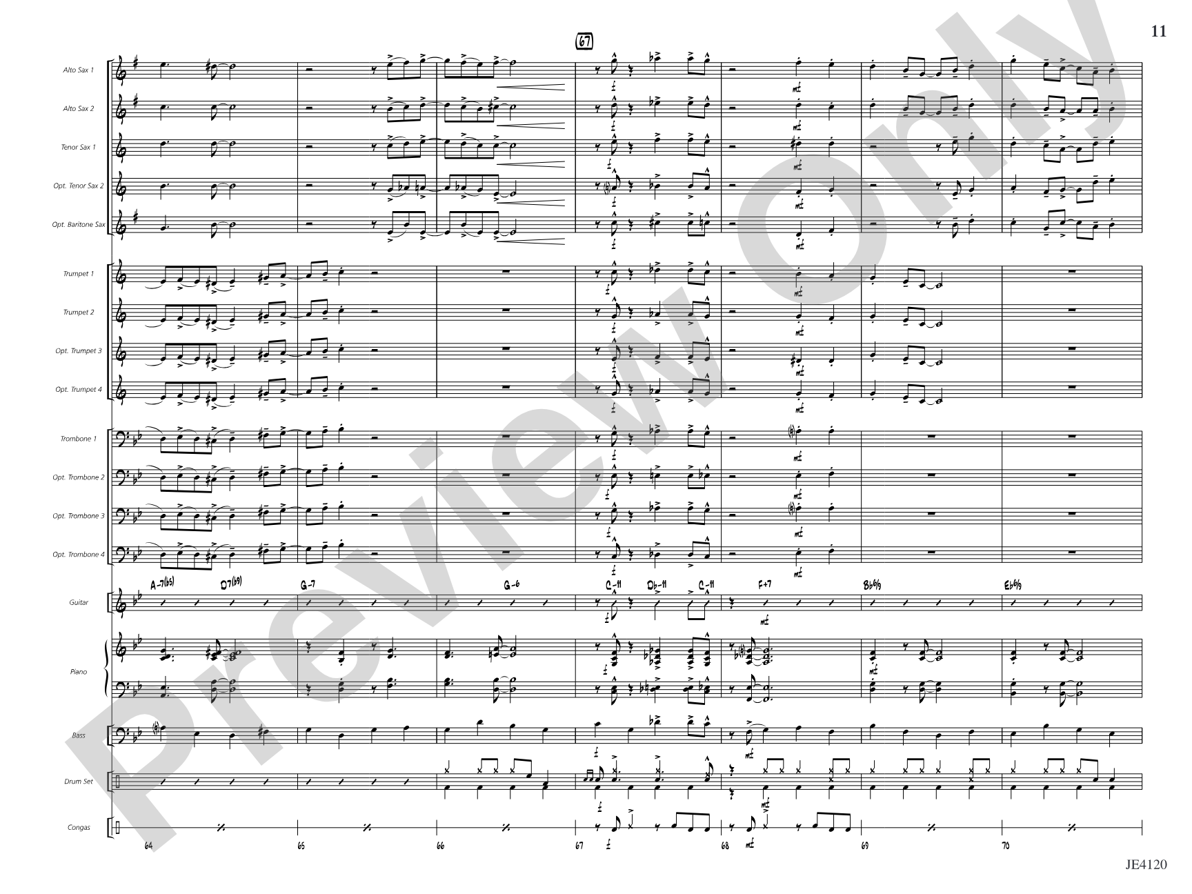 Greensleeves: Jazz Ensemble Conductor Score & Parts