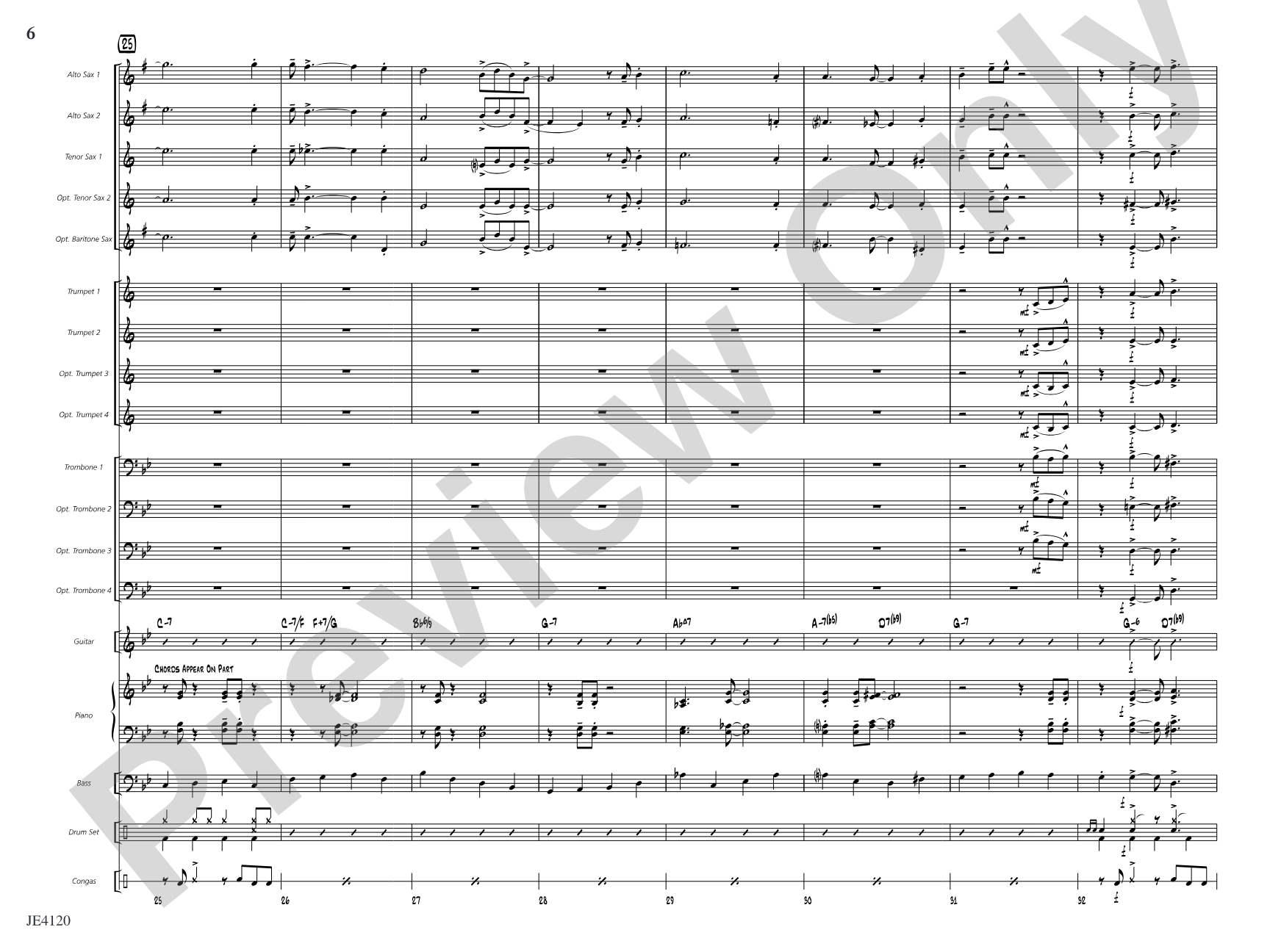 Greensleeves: Jazz Ensemble Conductor Score & Parts