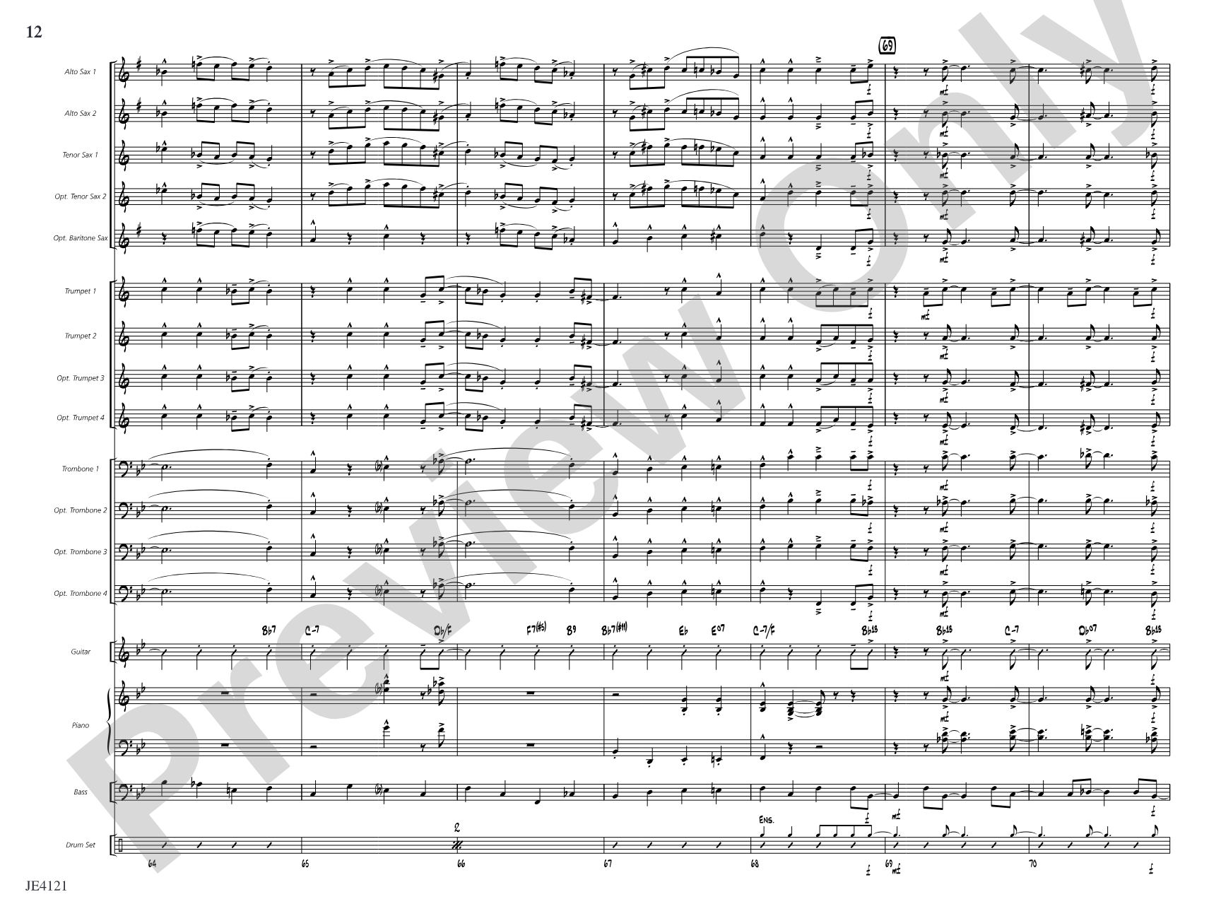 Bop!: Jazz Ensemble Conductor Score & Parts