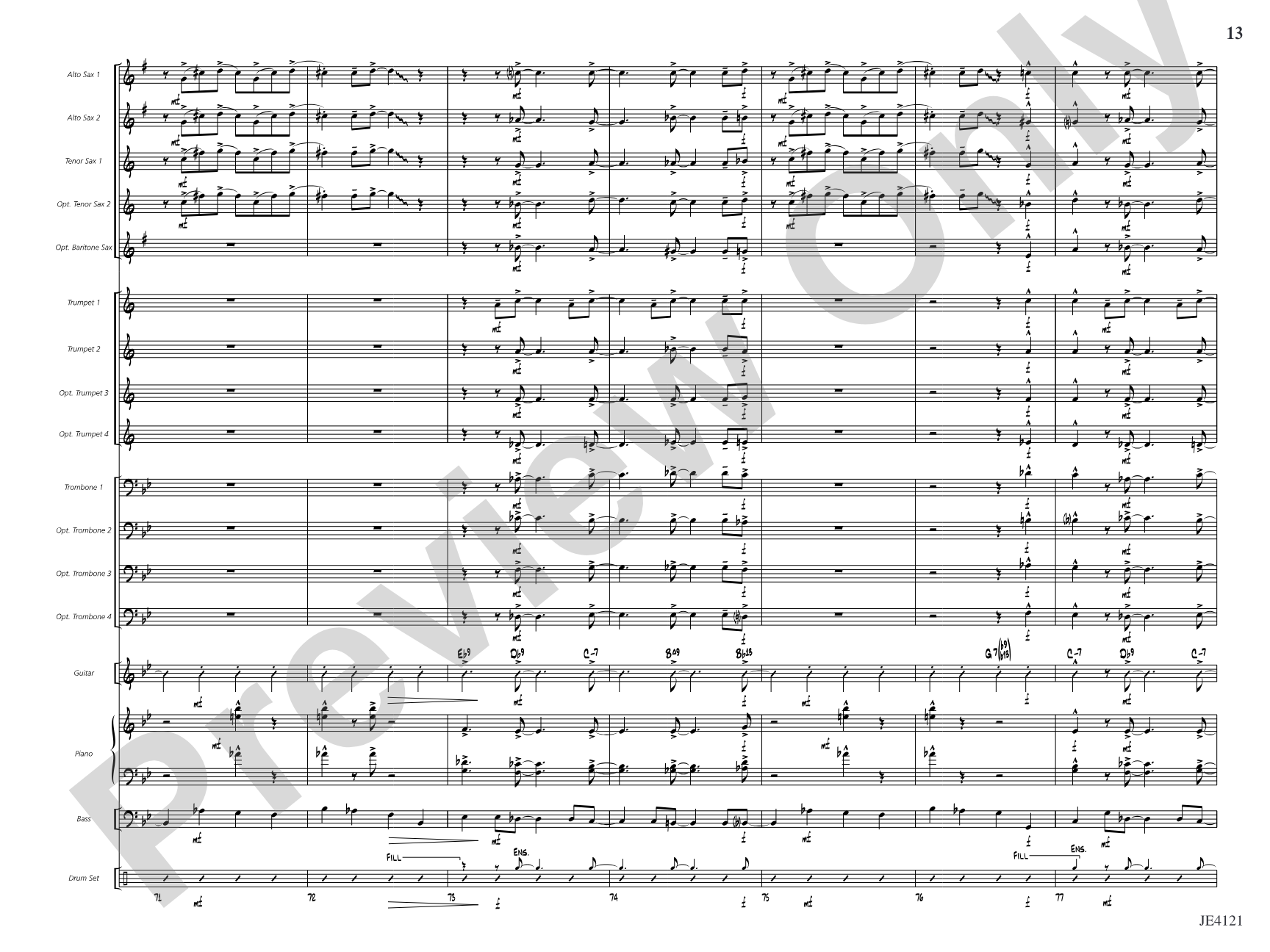 Bop!: Jazz Ensemble Conductor Score & Parts