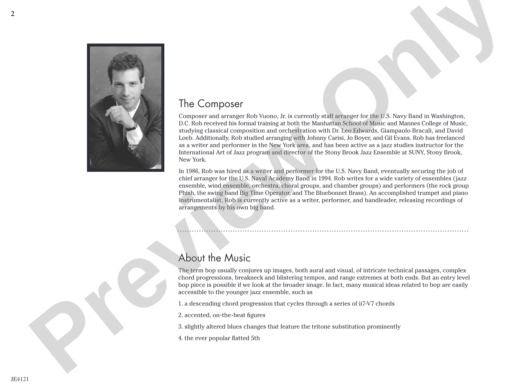 Bop!: Jazz Ensemble Conductor Score & Parts