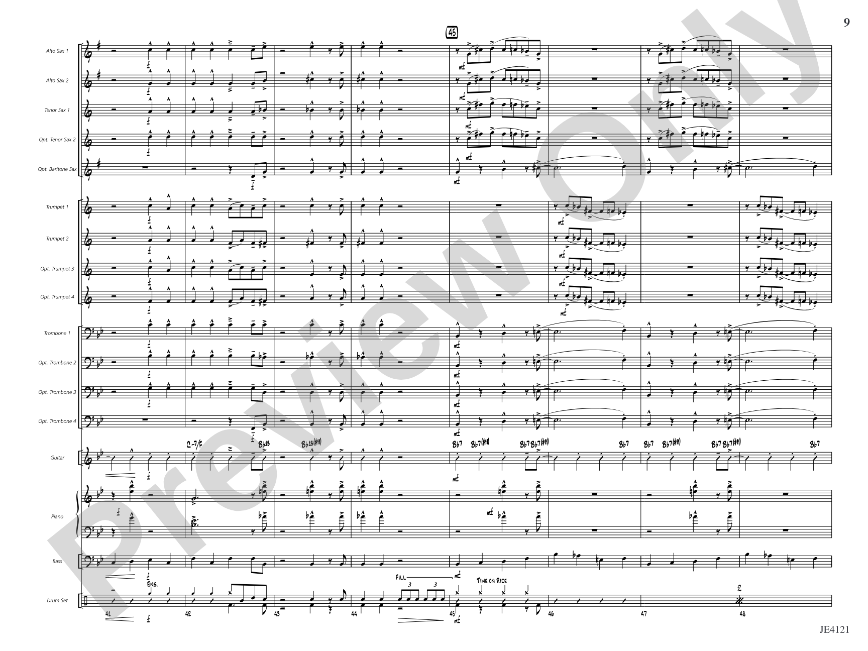 Bop!: Jazz Ensemble Conductor Score & Parts