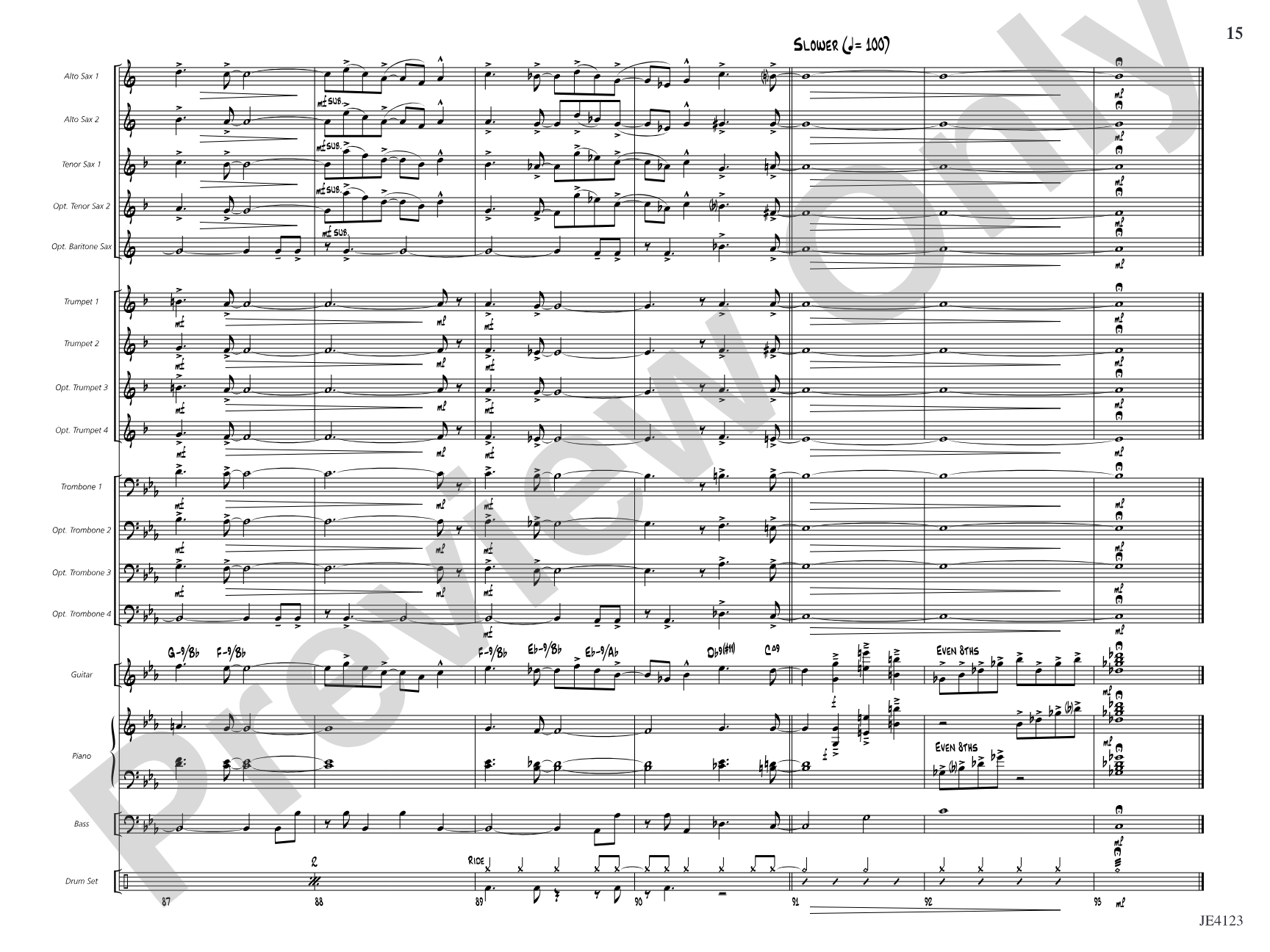 Relaxin' in Rhythm: Jazz Ensemble Conductor Score & Parts