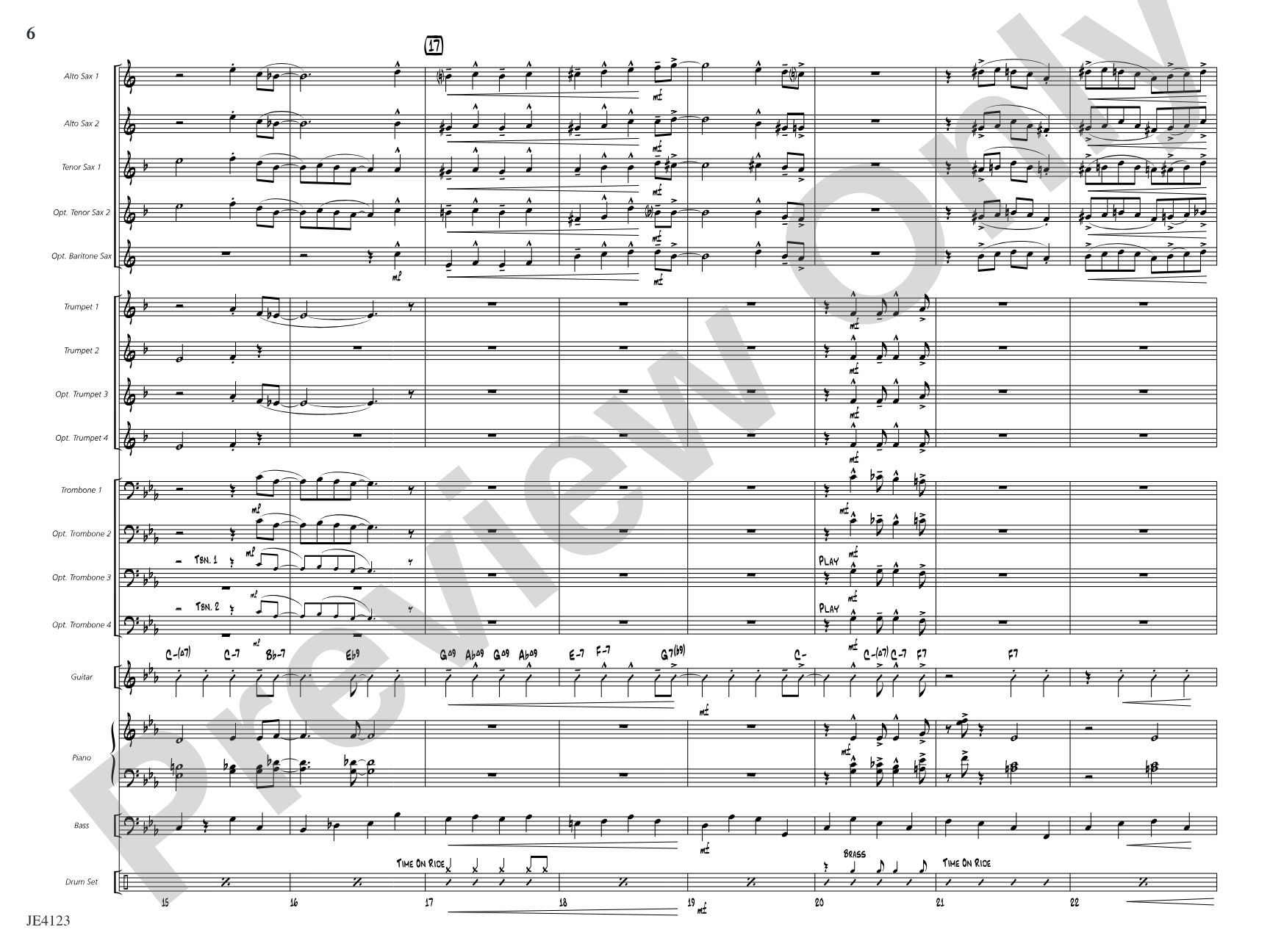 Relaxin' in Rhythm: Jazz Ensemble Conductor Score & Parts