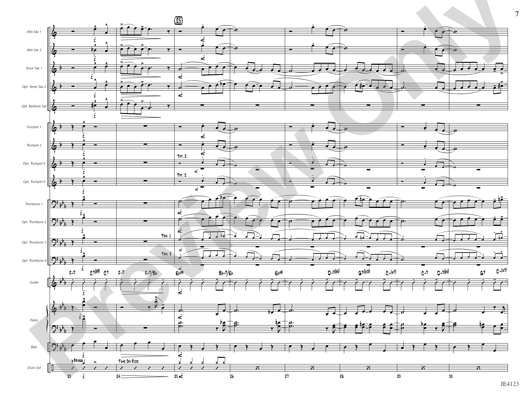 Relaxin' in Rhythm: Jazz Ensemble Conductor Score & Parts