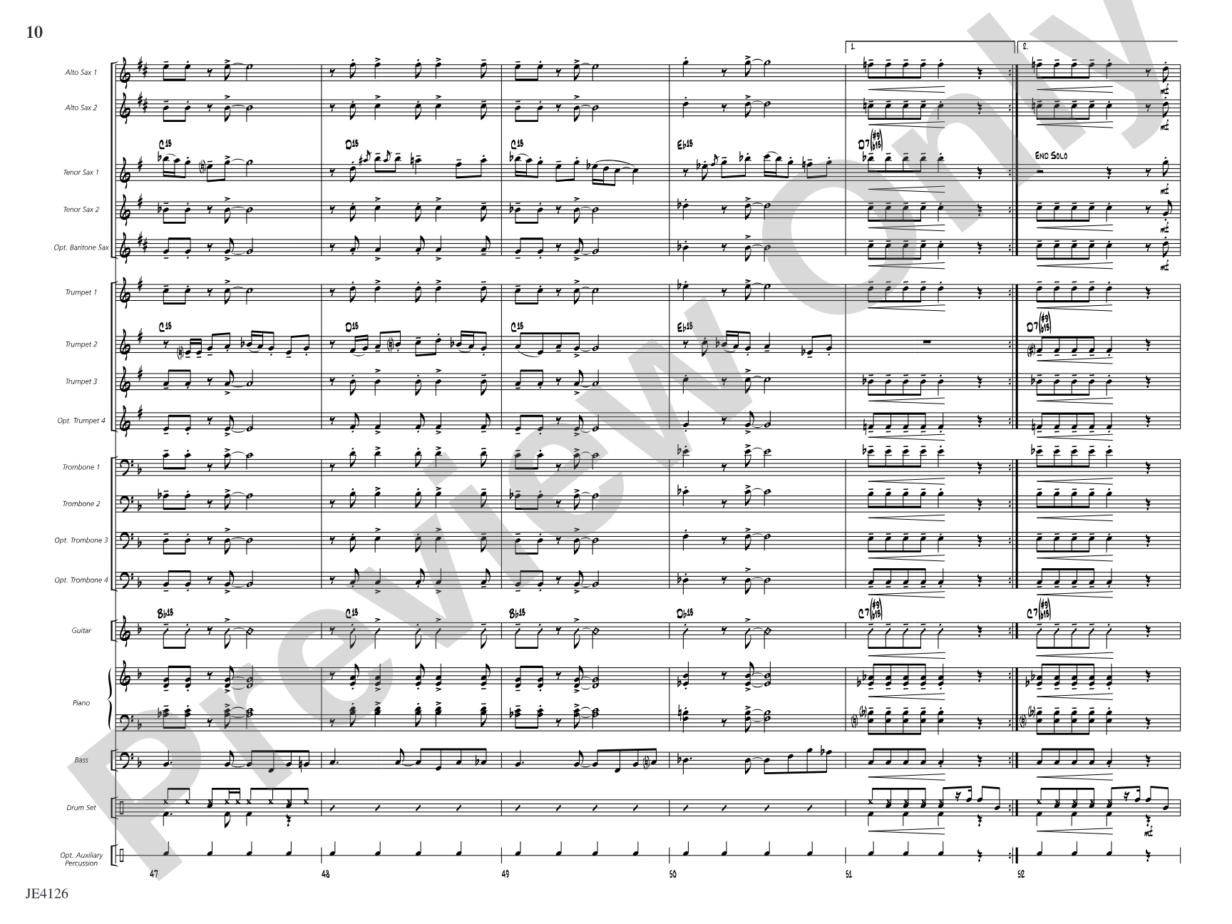 What Were You Thinking?: Jazz Ensemble Conductor Score & Parts