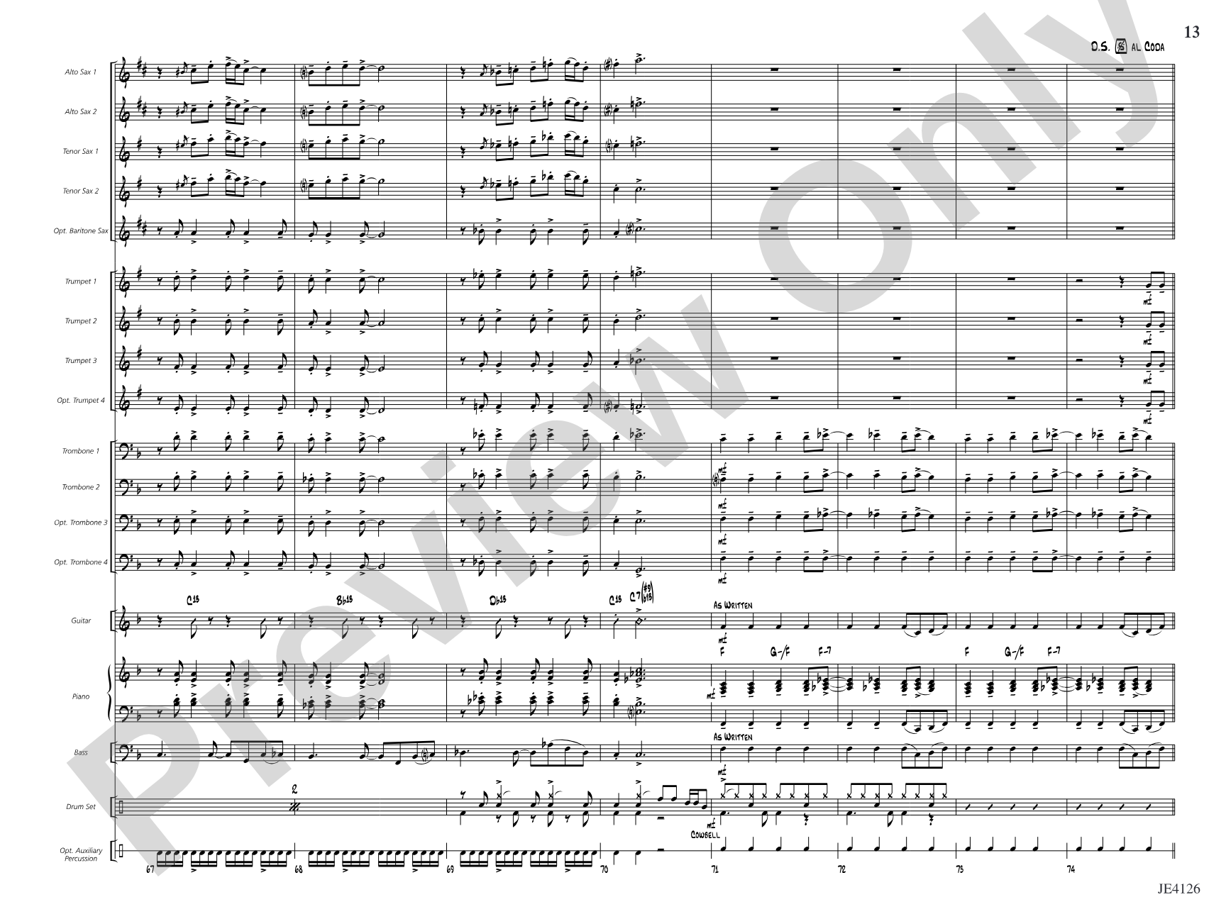 What Were You Thinking?: Jazz Ensemble Conductor Score & Parts