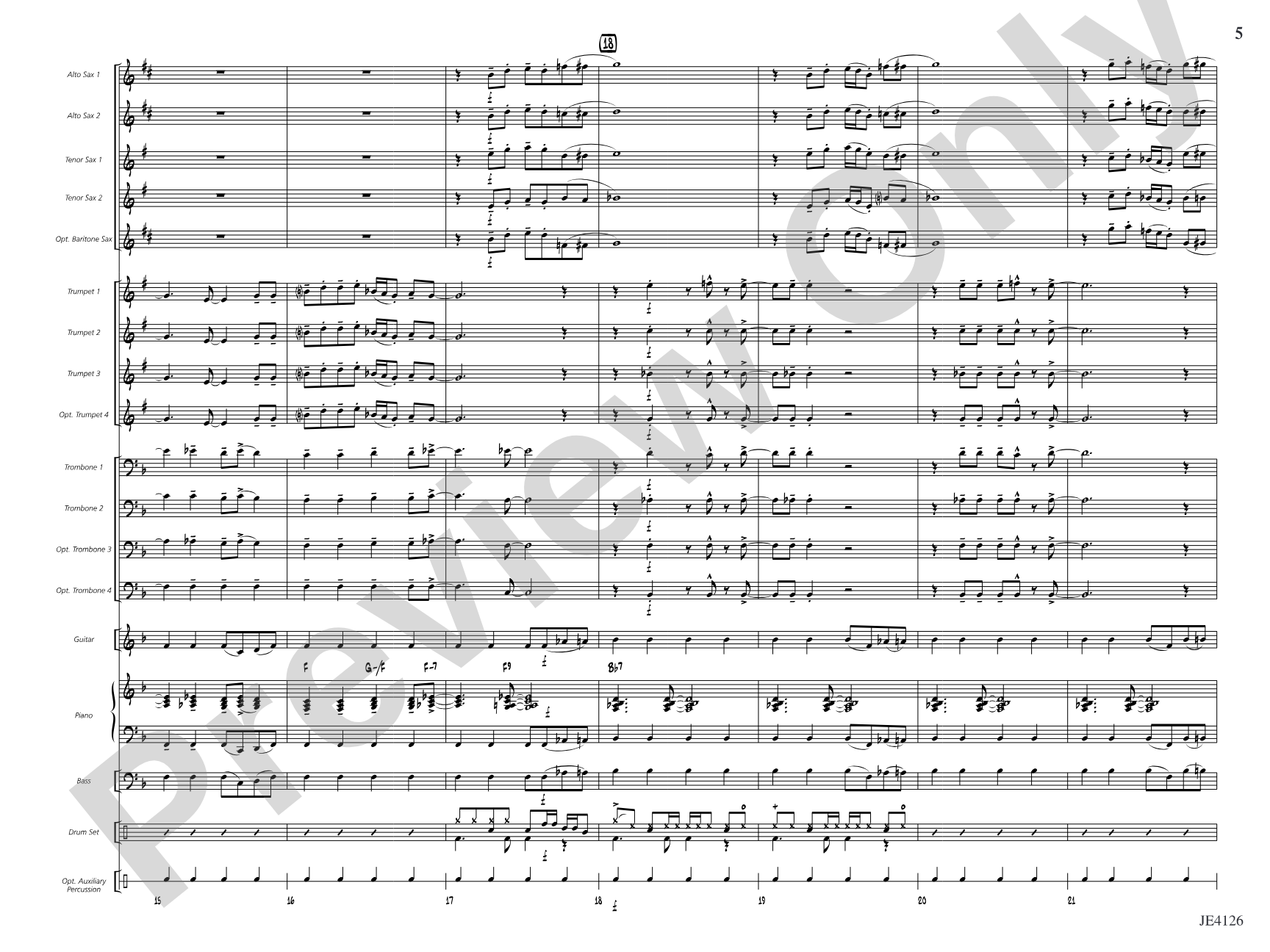 What Were You Thinking?: Jazz Ensemble Conductor Score & Parts