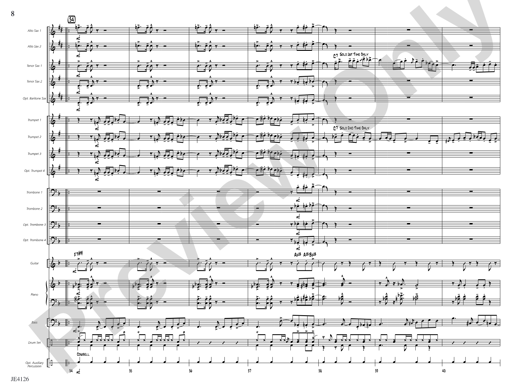 What Were You Thinking?: Jazz Ensemble Conductor Score & Parts