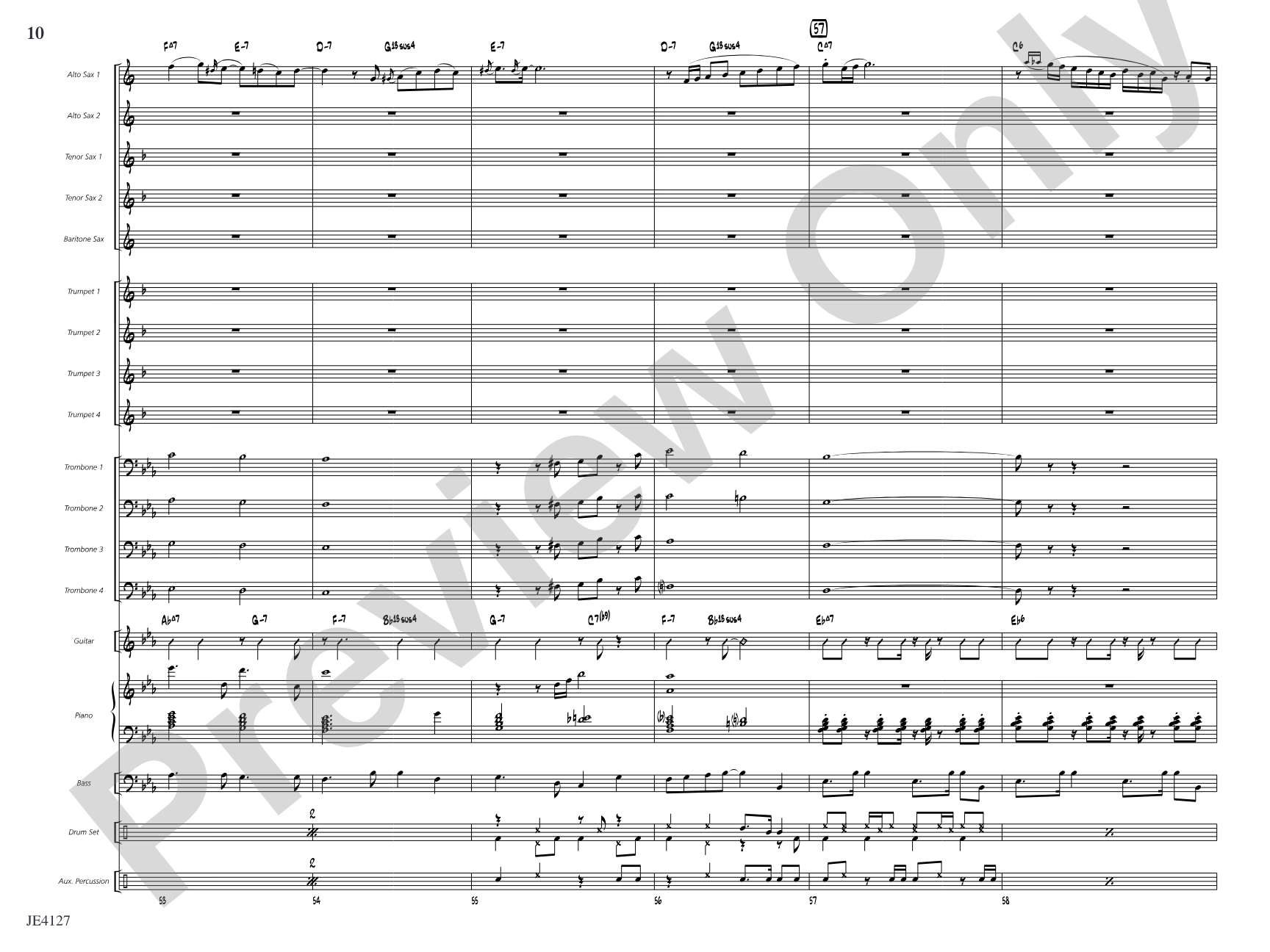 Blue Sky for a Rainy Day: Jazz Ensemble Conductor Score & Parts
