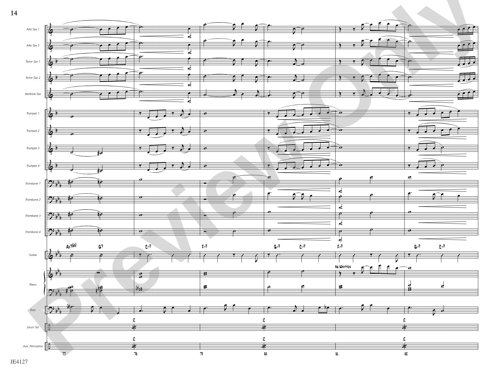 Blue Sky for a Rainy Day: Jazz Ensemble Conductor Score & Parts