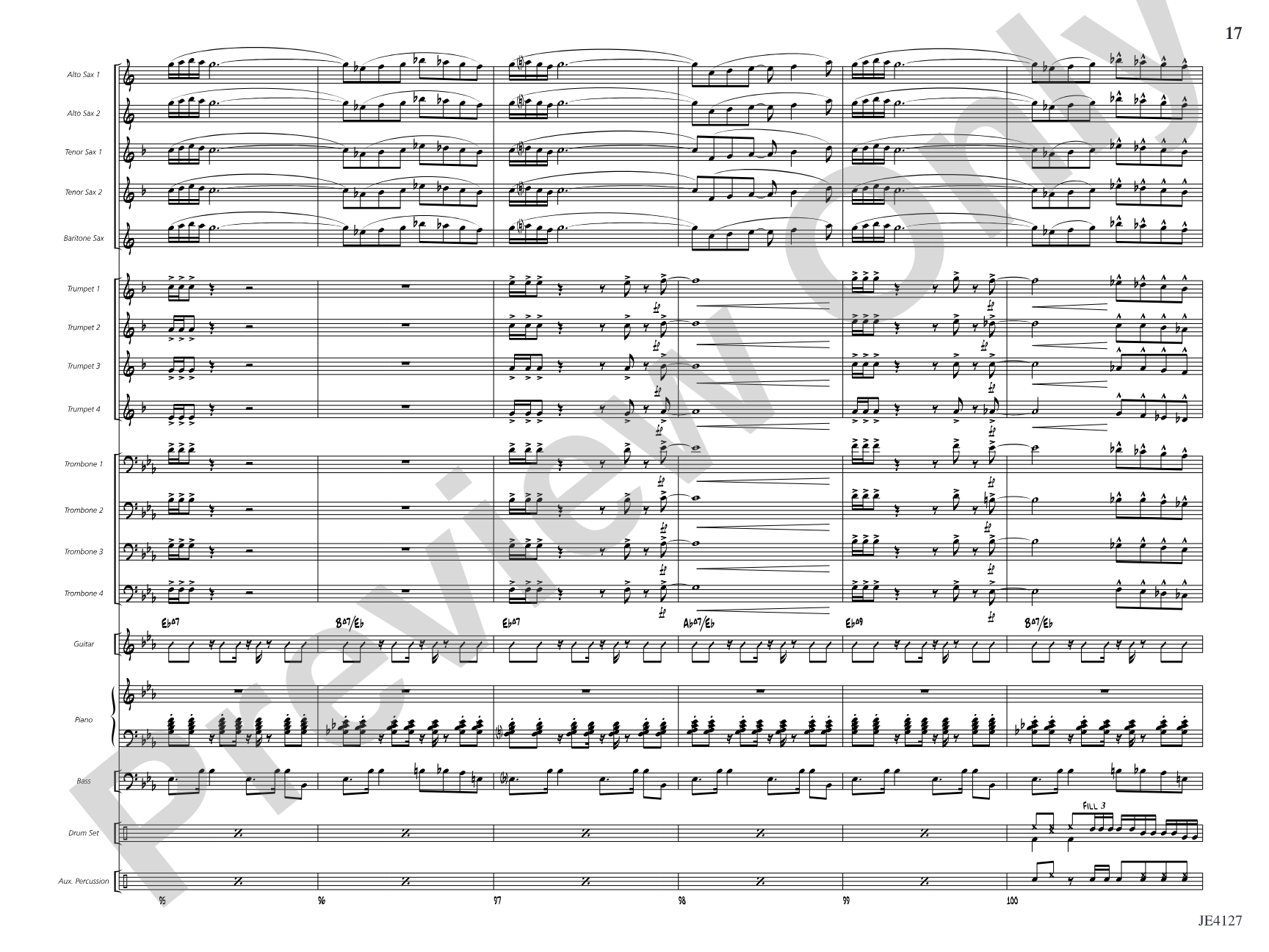 Blue Sky for a Rainy Day: Jazz Ensemble Conductor Score & Parts
