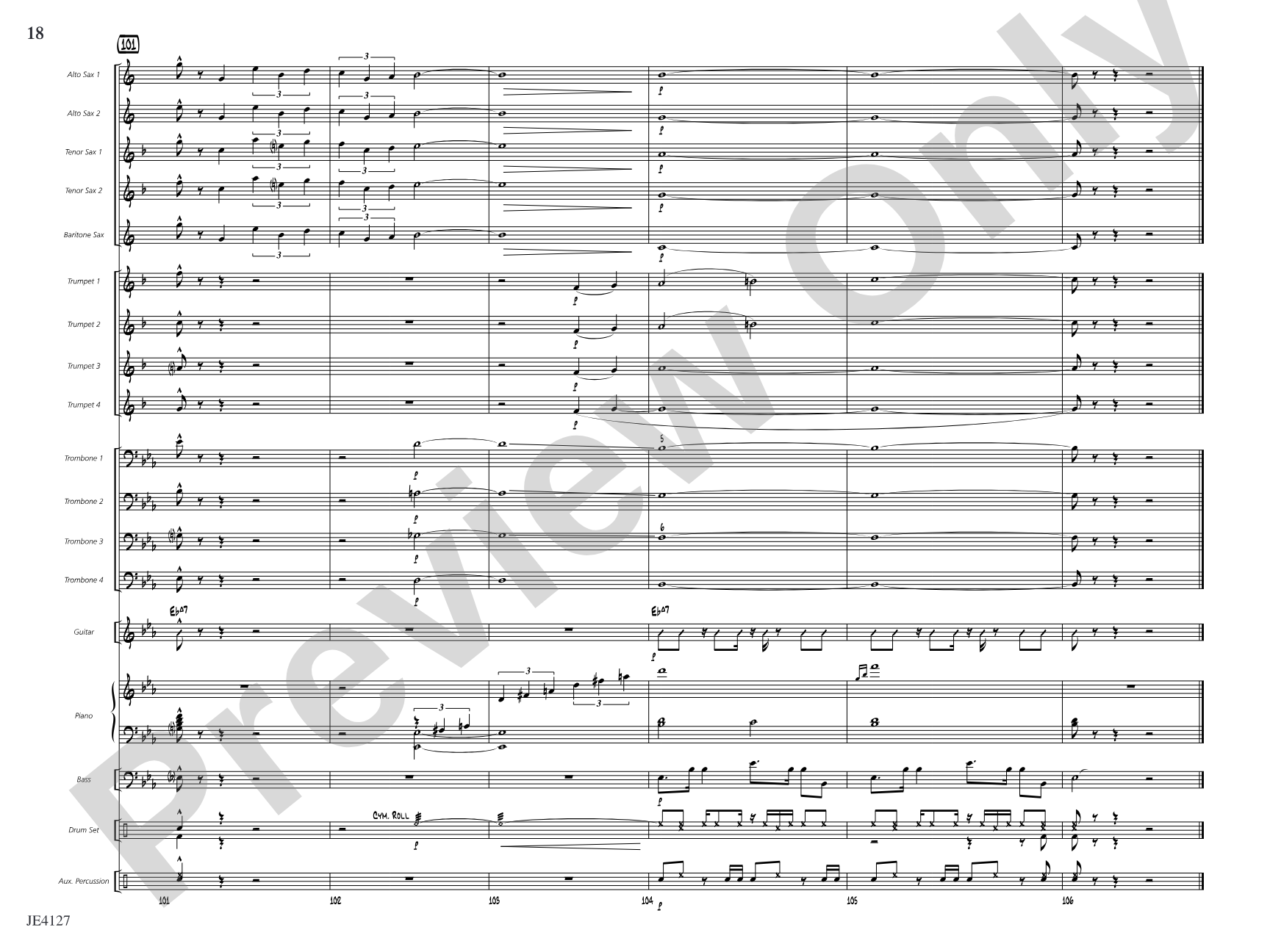 Blue Sky for a Rainy Day: Jazz Ensemble Conductor Score & Parts